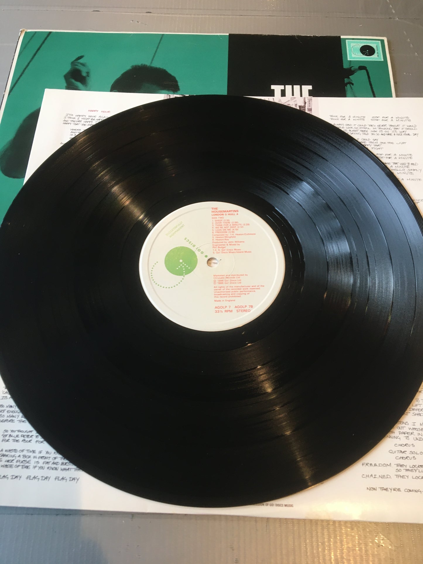 The HOUSEMARTINS LP LONDON 0 HULL 4