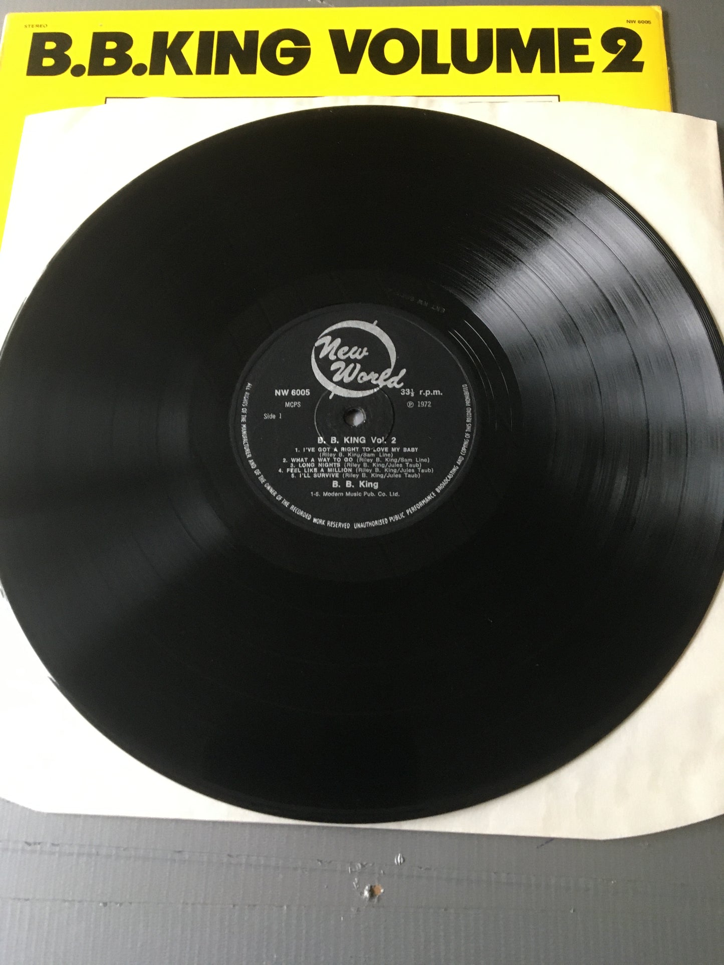 B.B. King LP VOLUME 2