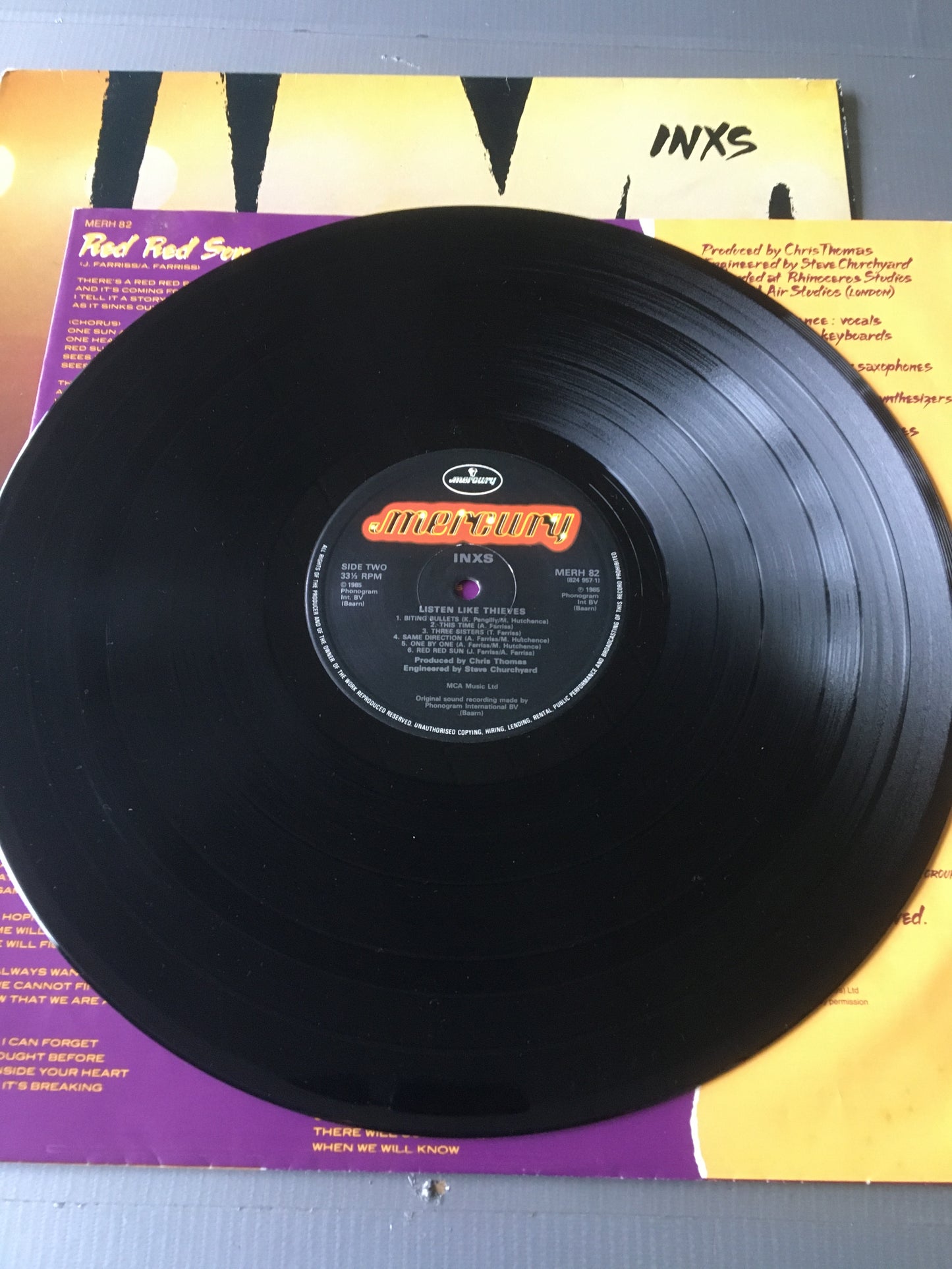 INXS LP Listen Like Thieves