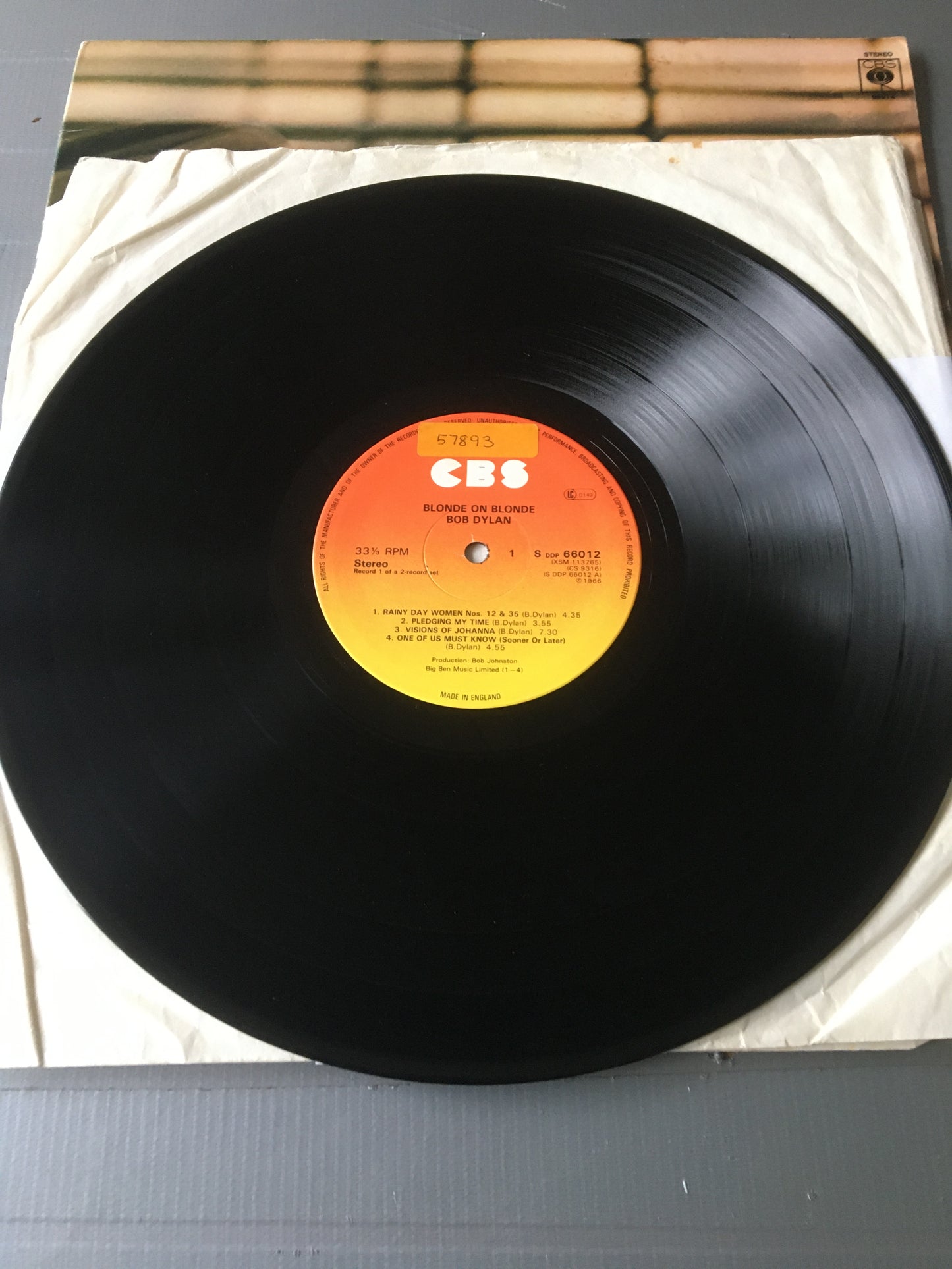 BOB DYLAN 2 LP BLONDE ON BLONDE