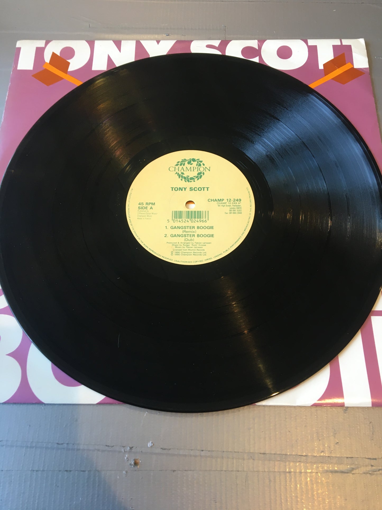 TONY SCOTT 12” Gangster Boogie