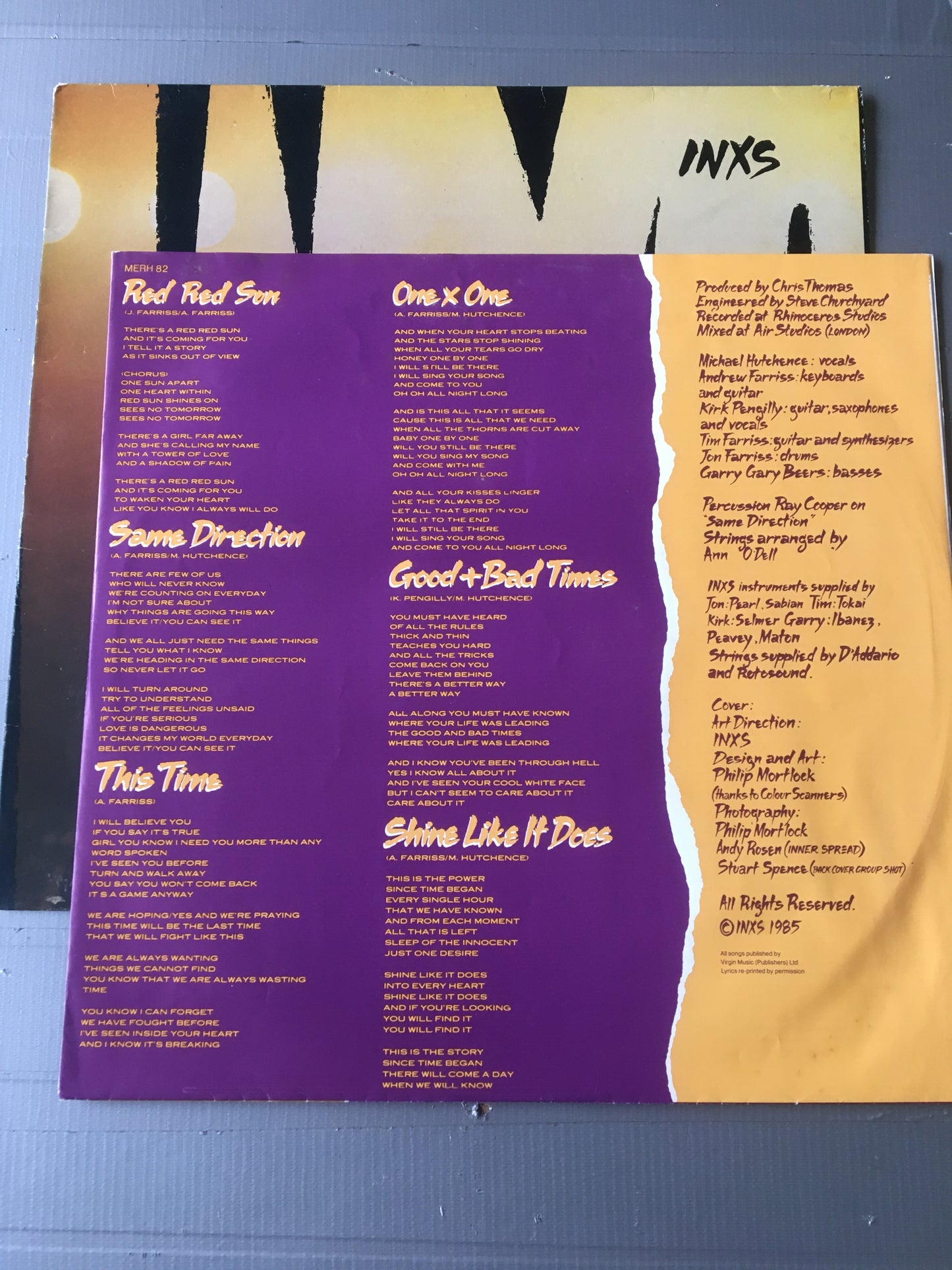 INXS LP Listen Like Thieves