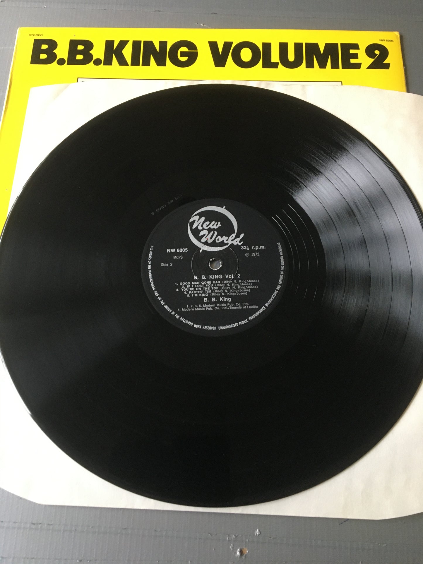 B.B. King LP VOLUME 2