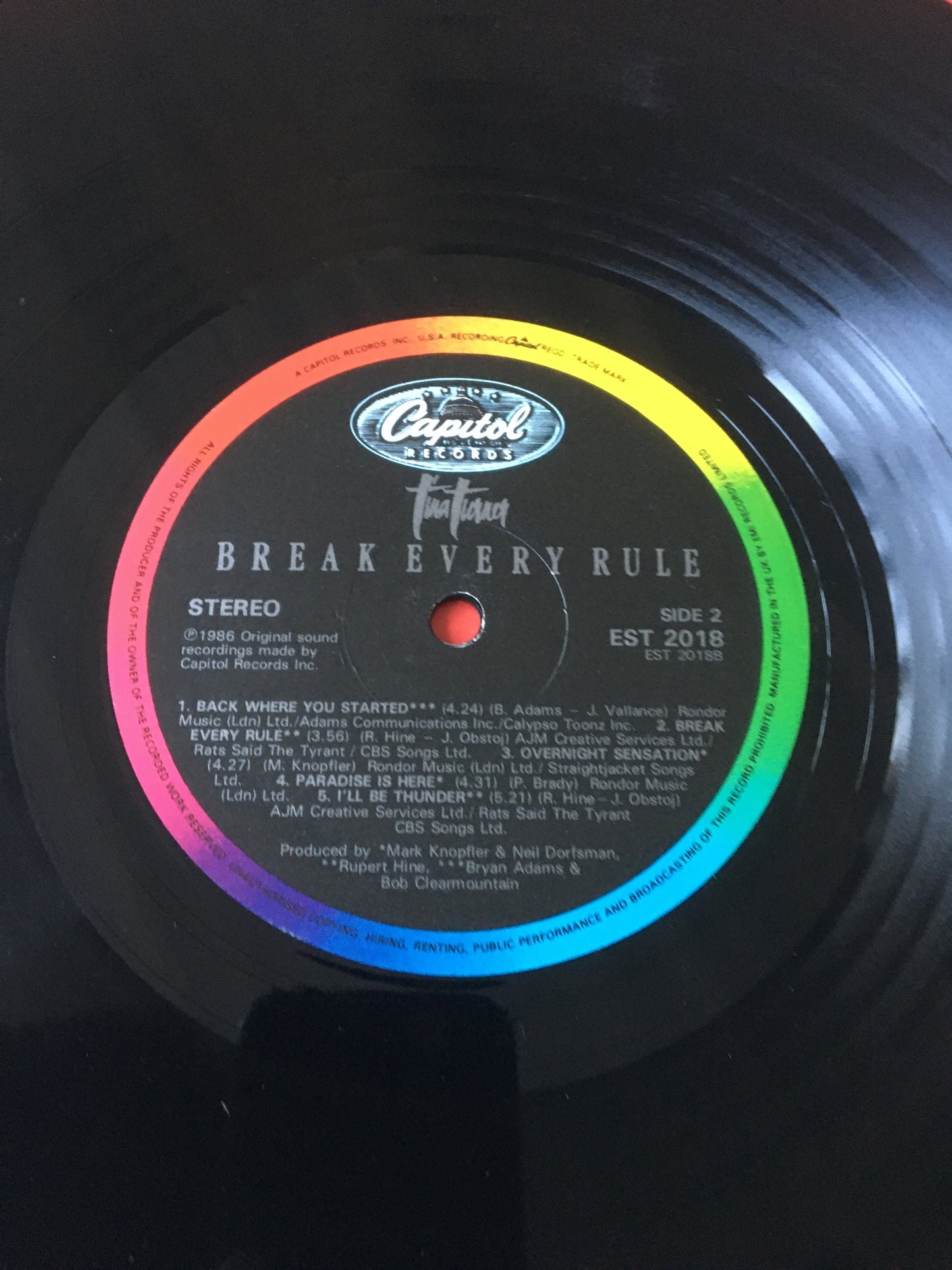 Tina Turner LP Break Every Rule