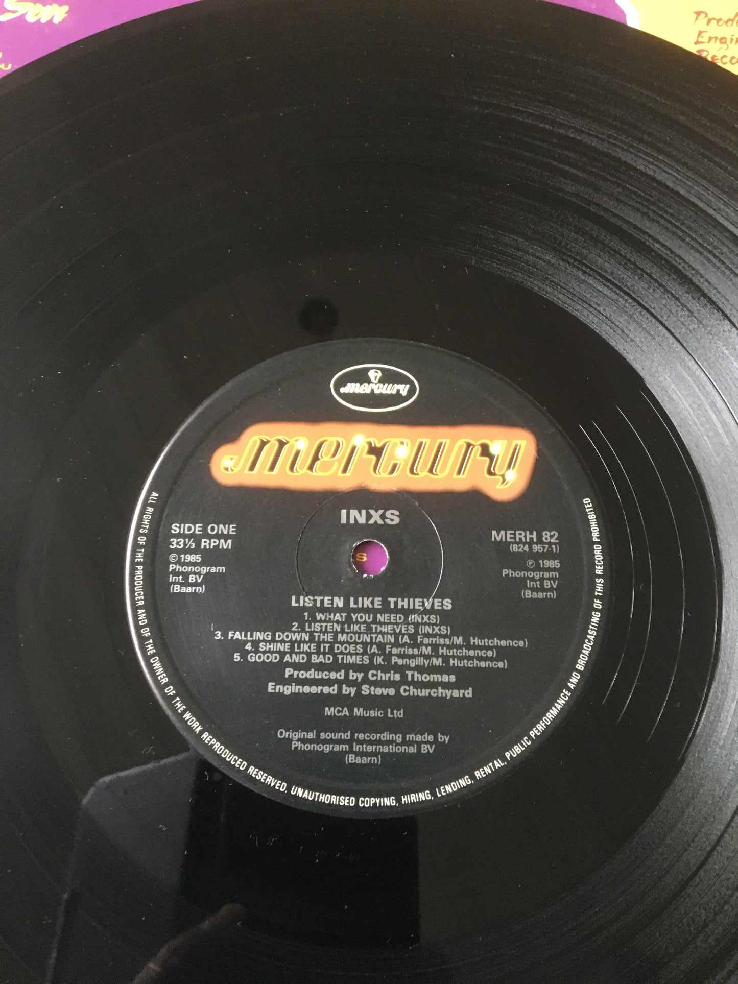 INXS LP Listen Like Thieves