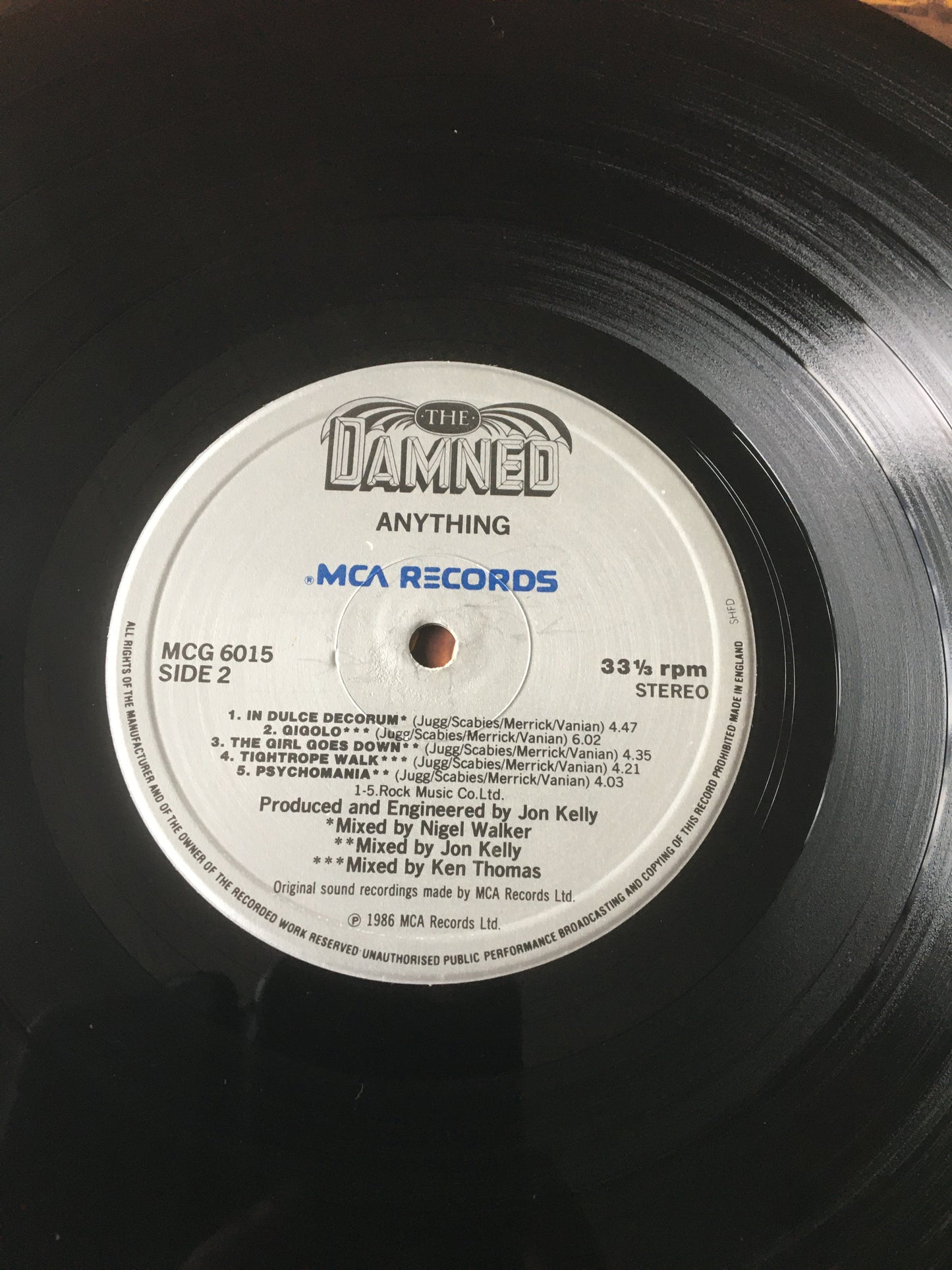 The DAMNED LP Anything