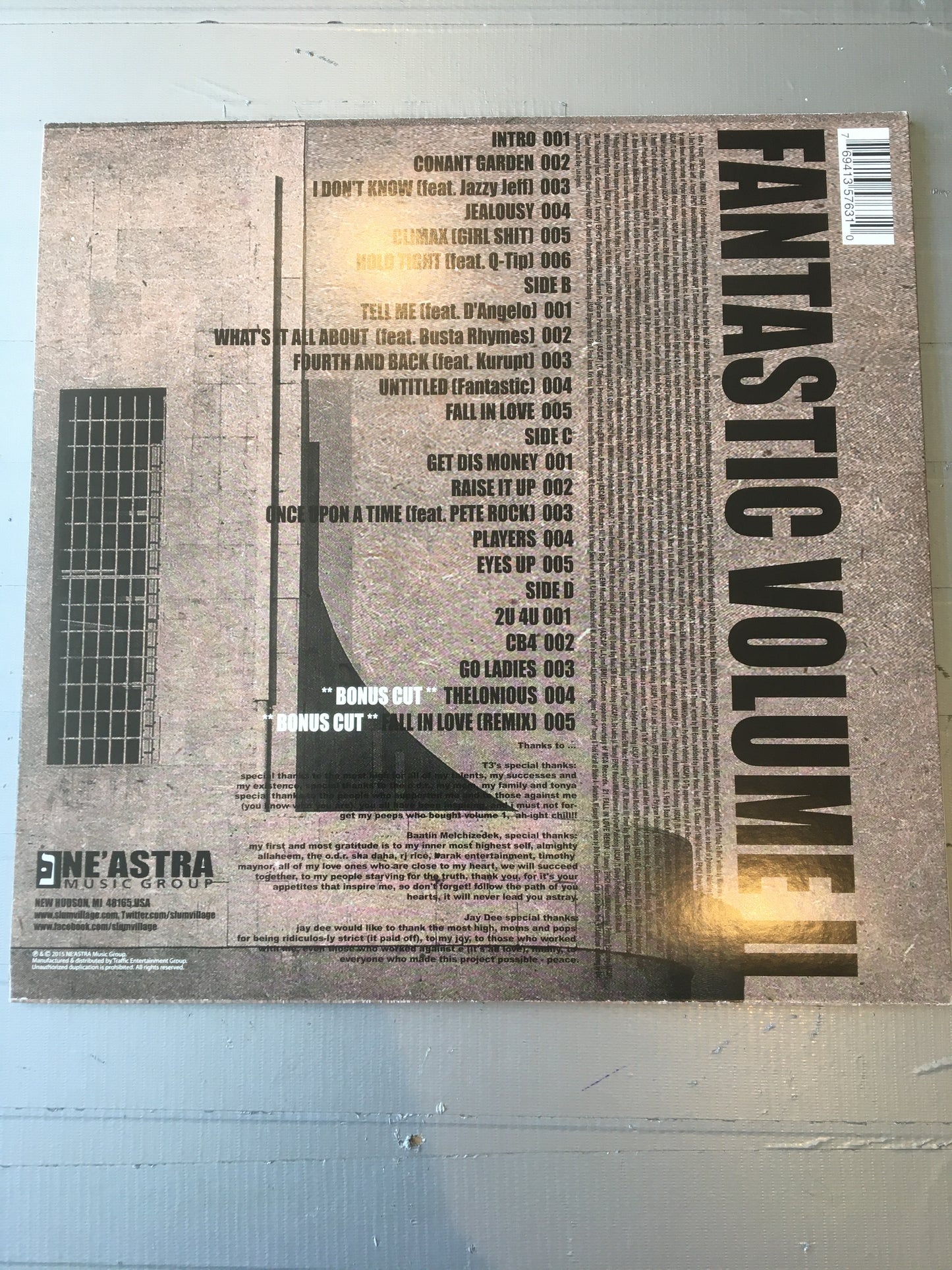 SLUM VILLAGE 2 LP FANTASTIC VOLUME II