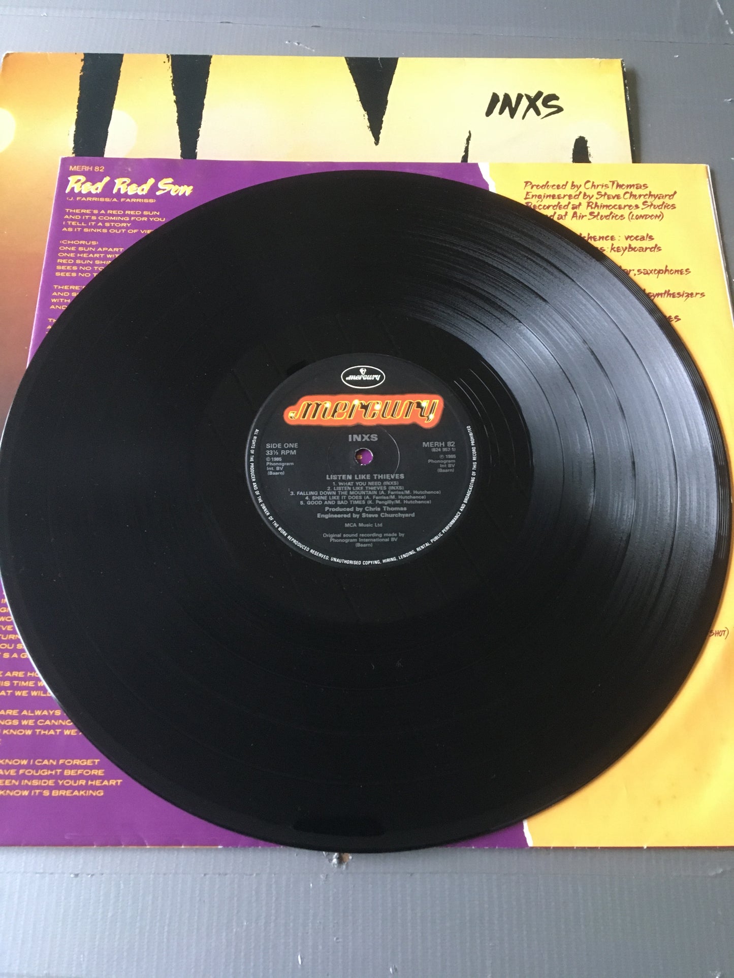INXS LP Listen Like Thieves