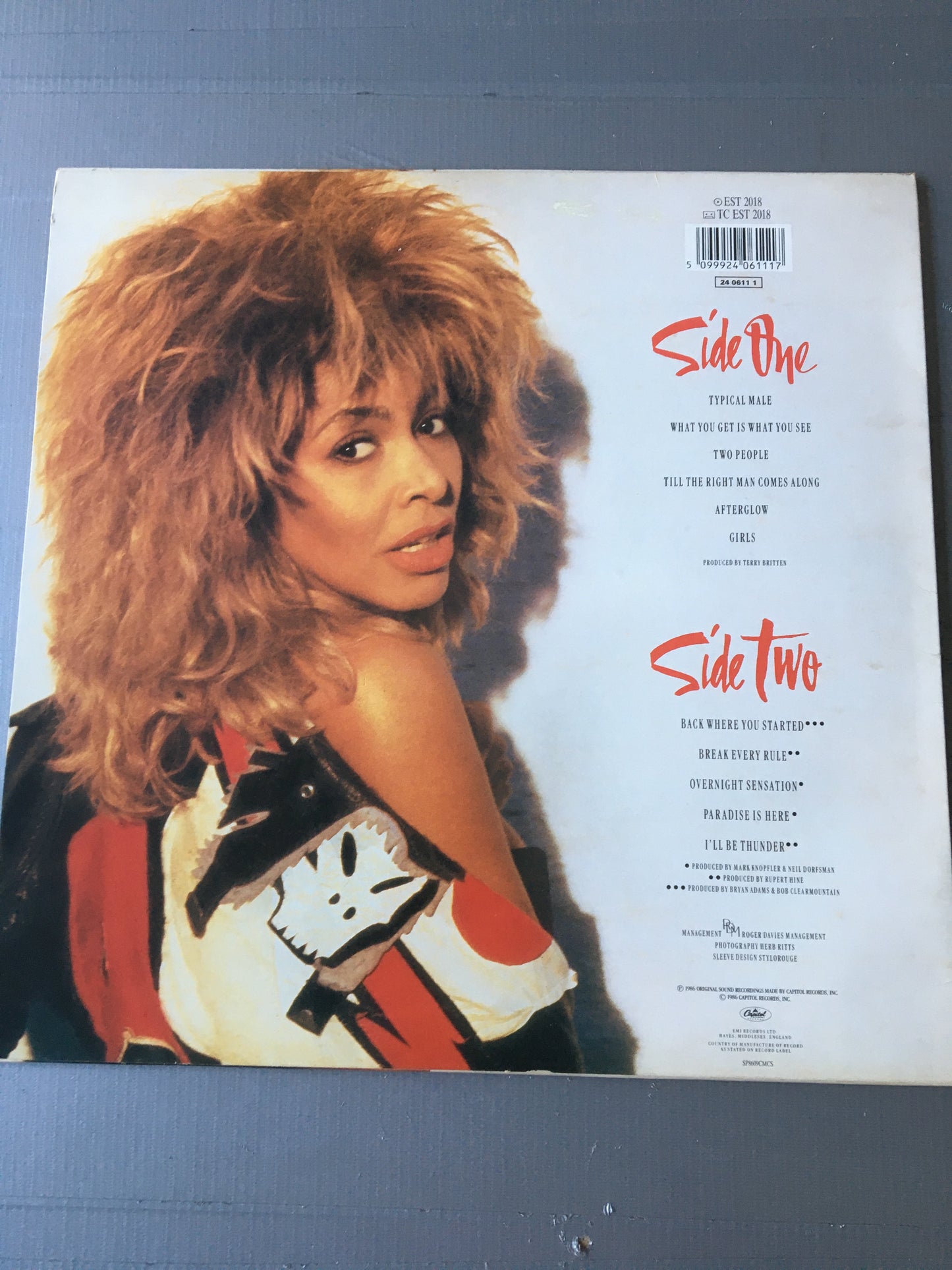 Tina Turner LP Break Every Rule