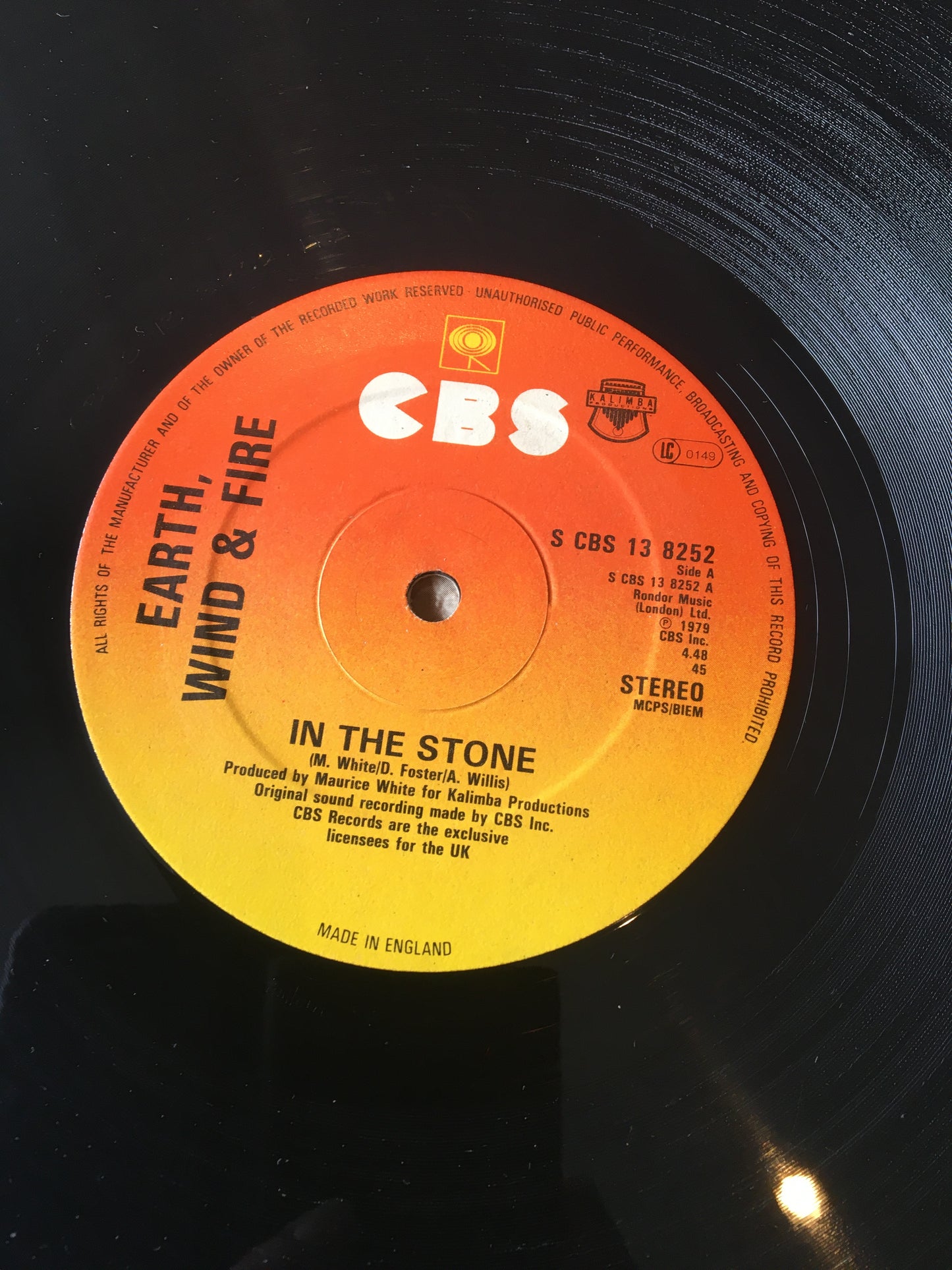 EARTH WIND & FIRE 12” IN THE STONE