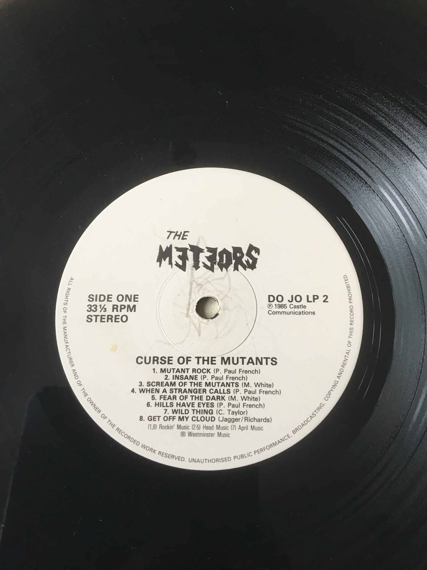 The METEORS LP THE CURSE OF THE MUTANTS”