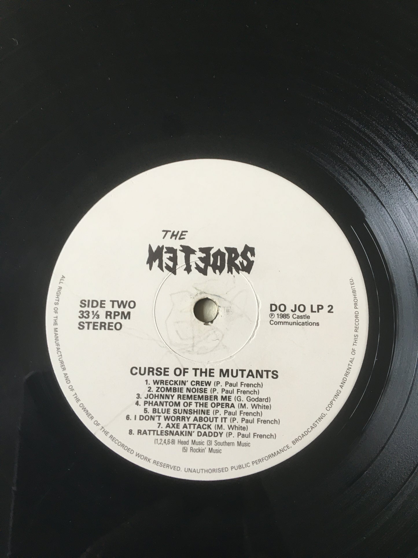 The METEORS LP THE CURSE OF THE MUTANTS”