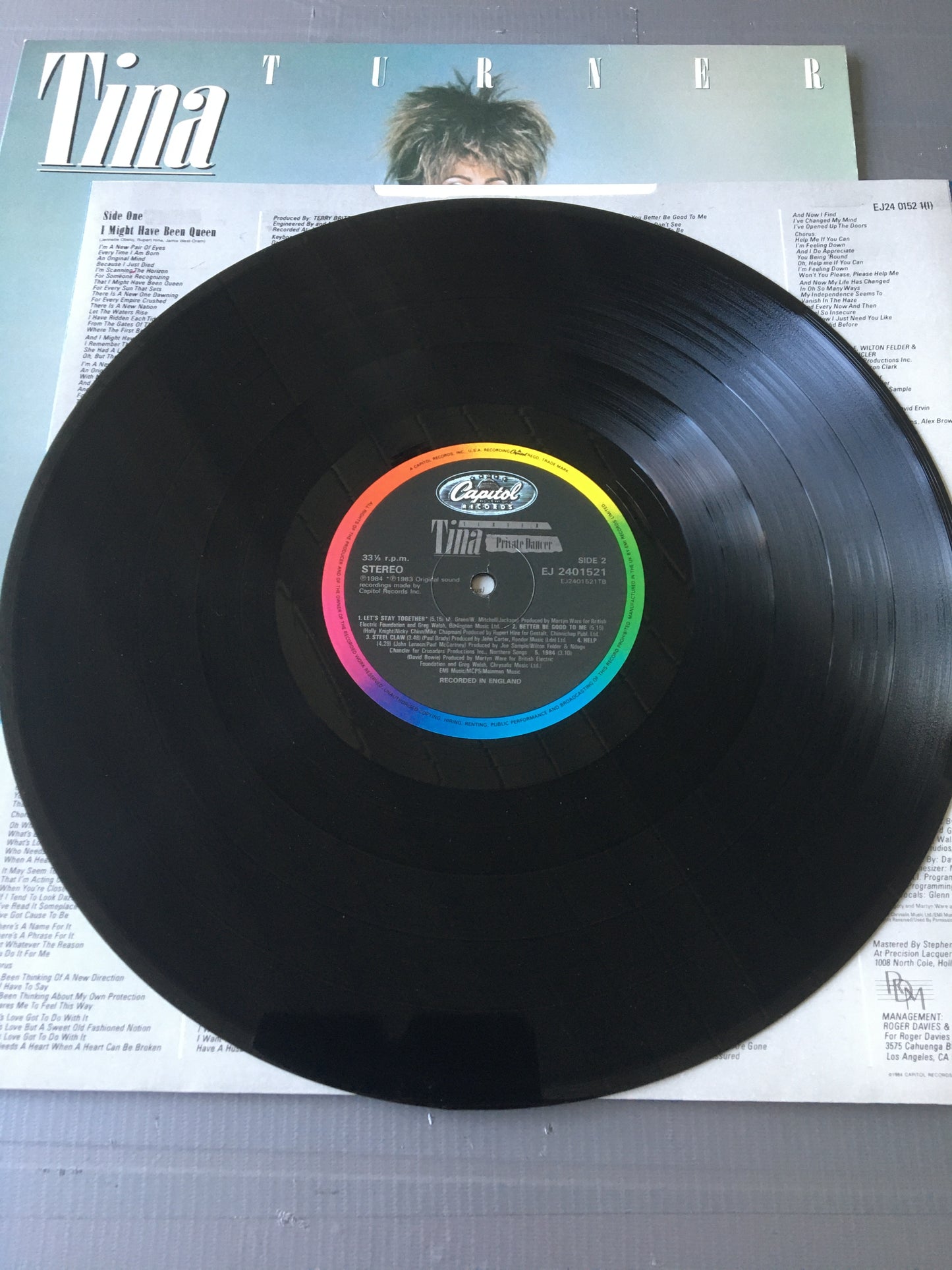 Tina Turner lp PRIVATE DANCER