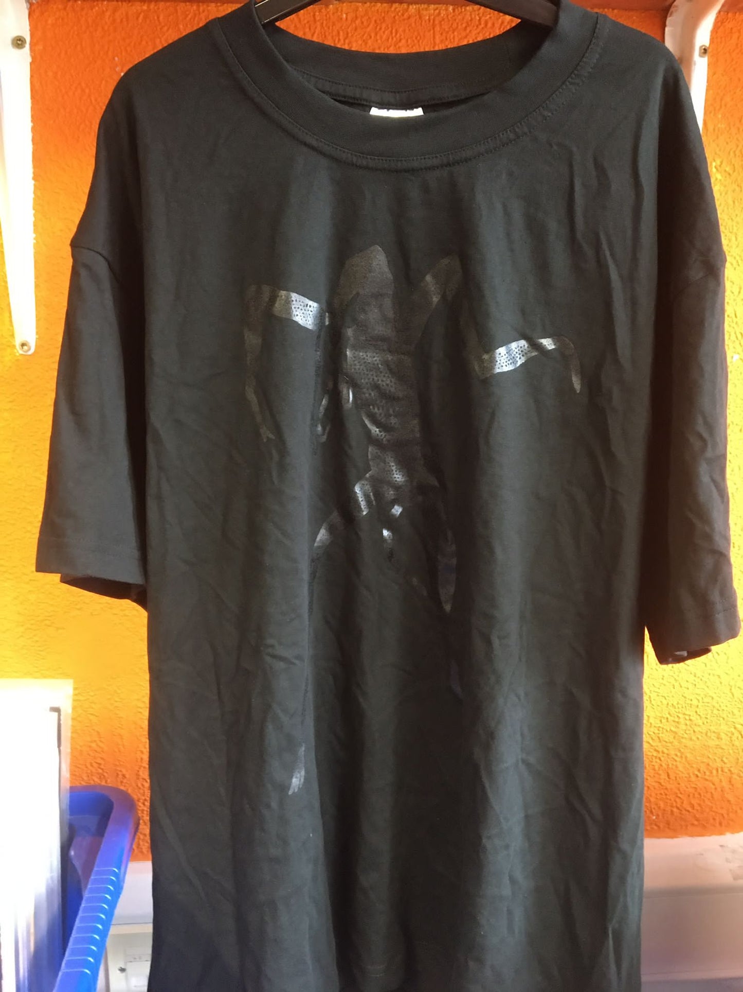 SKELETAL FAMILY: BLACK T-SHIRT WITH BLACK CREATURE LOGO