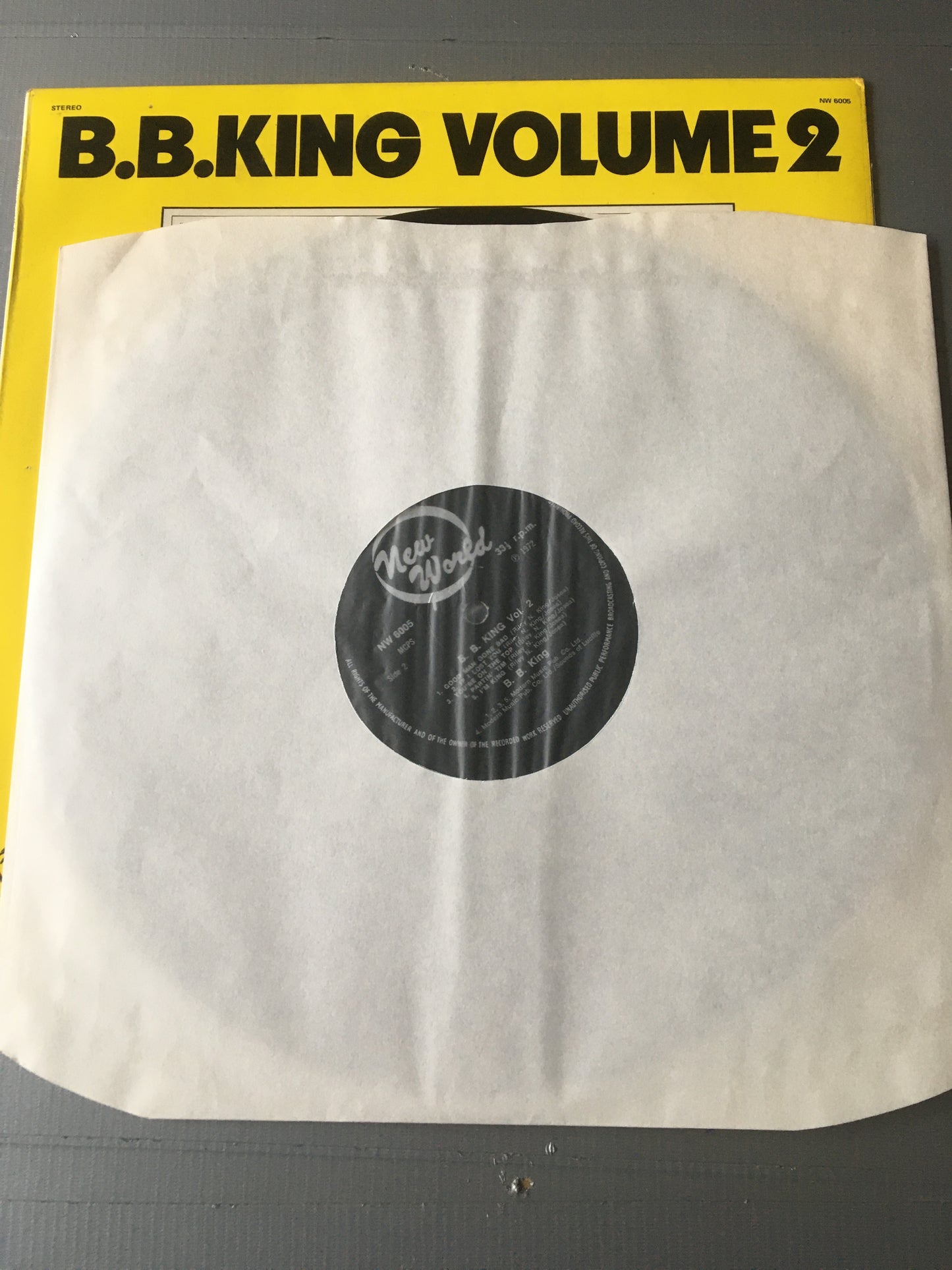 B.B. King LP VOLUME 2