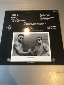 SCHOOLY D LP 1987 SATURDAY NIGHT