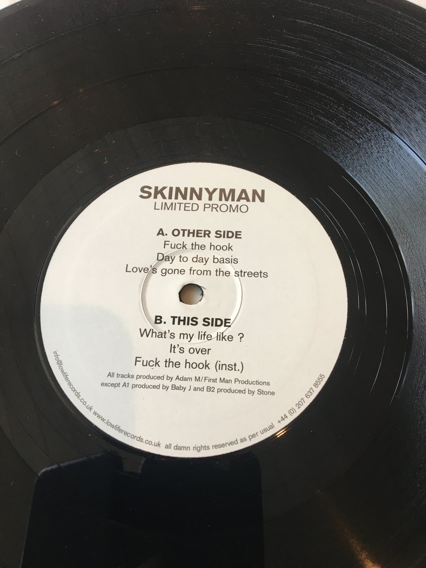 SKINNYMAN 12” E.P. Limited Promo Lowlife Records