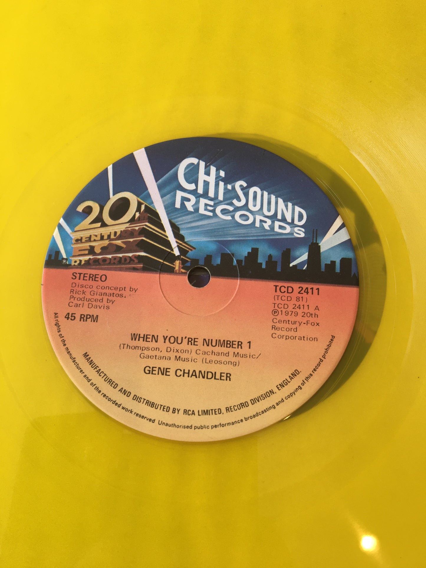 Gene Chandler 12” When Your Number 1 ‘ I’ll remember you