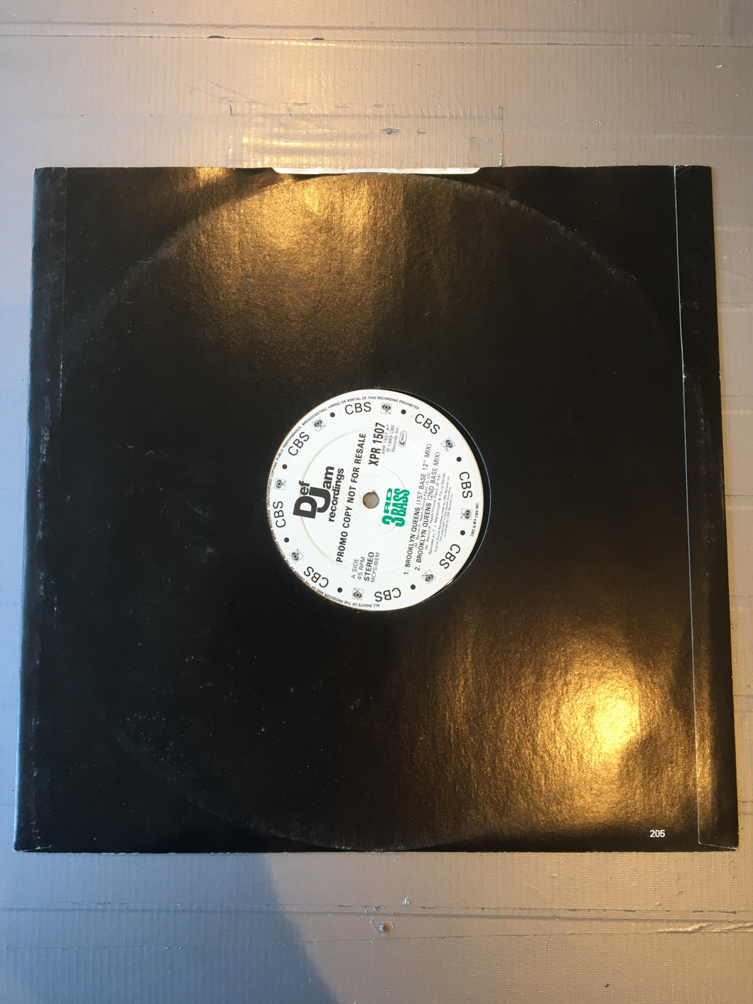 3rd Bass 12” BROOKLYN QUEENS PROMO COPY