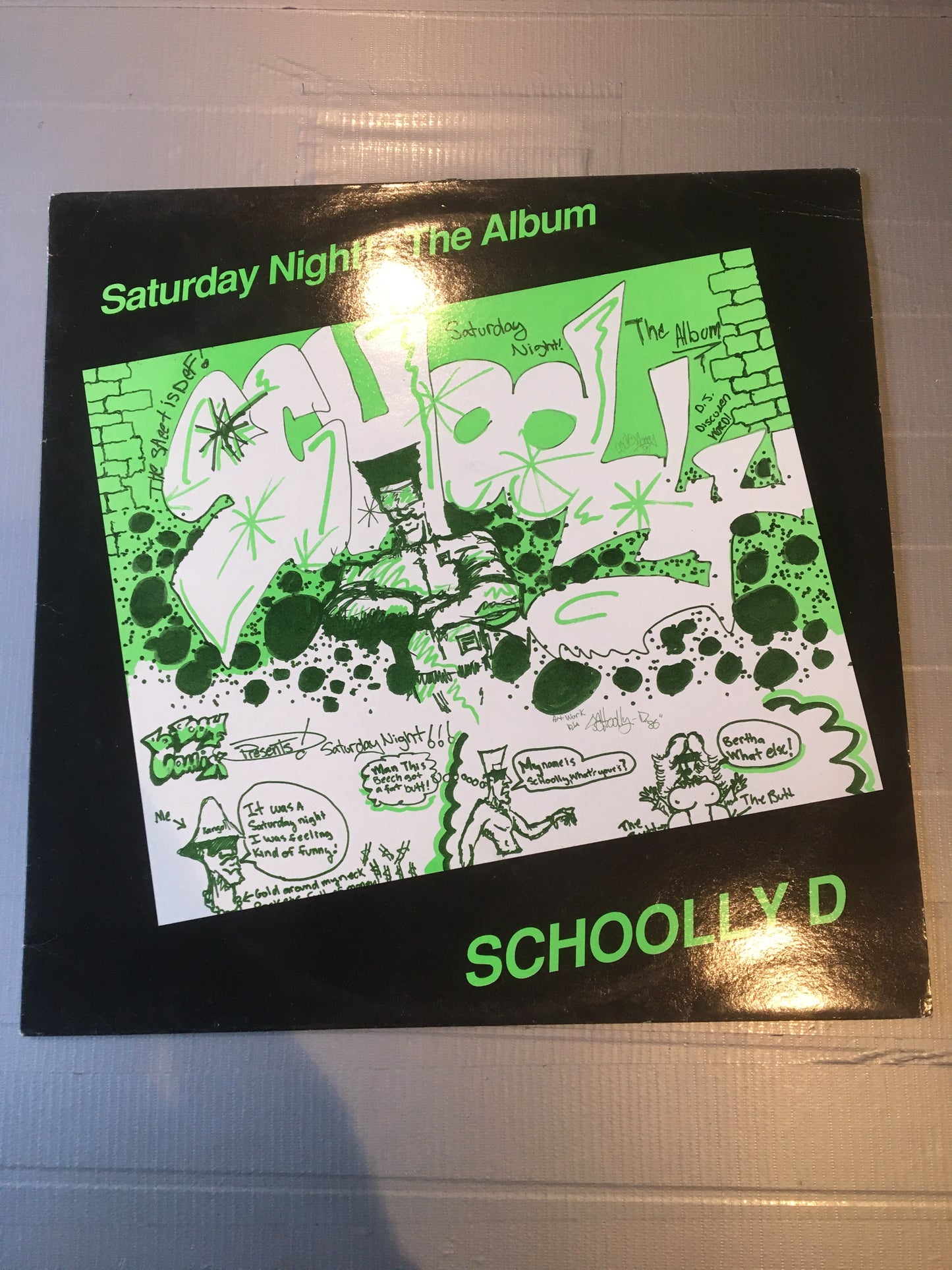 SCHOOLY D LP 1987 SATURDAY NIGHT