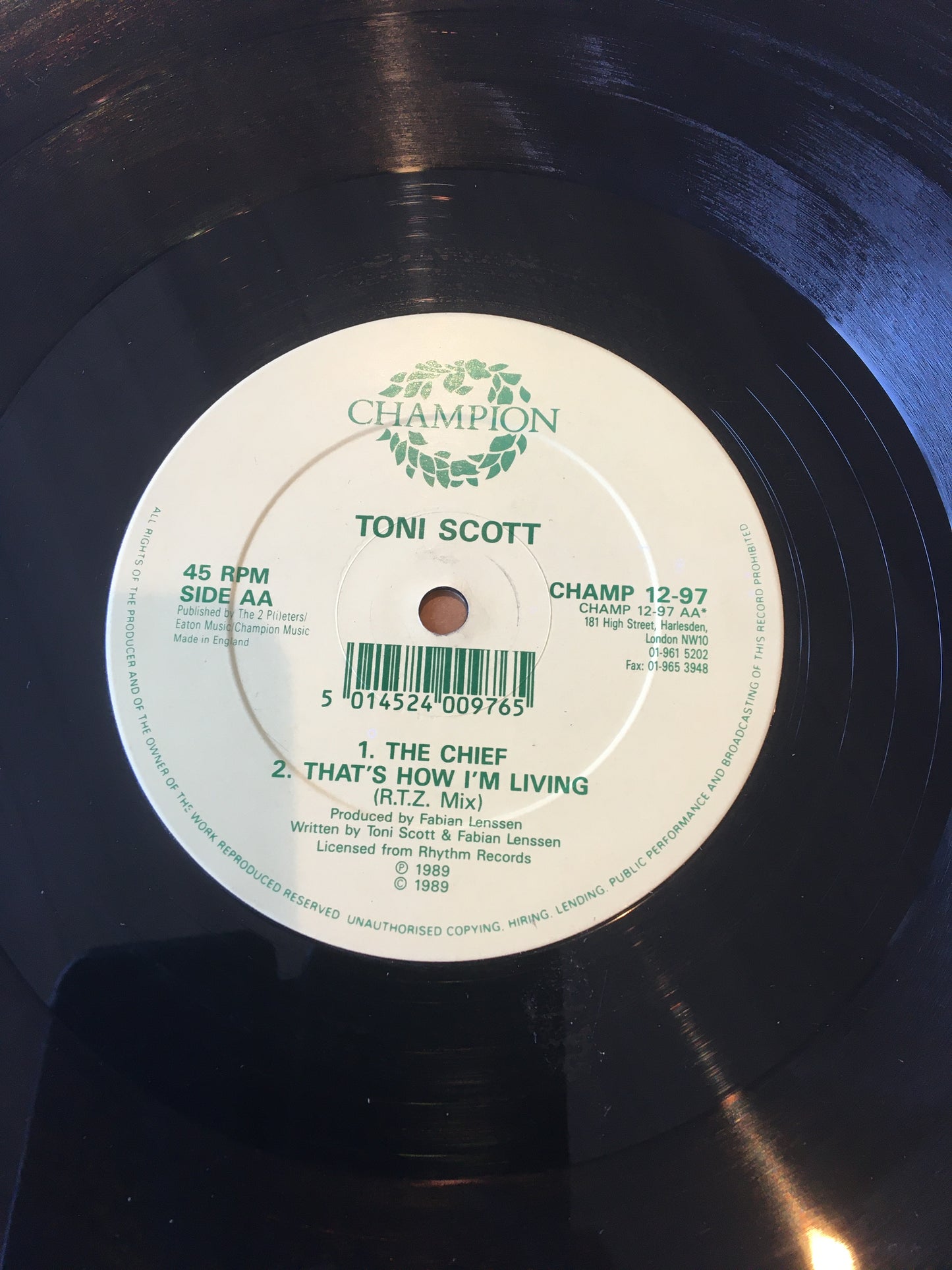 Toni Scott 12” That’s How I’m Living