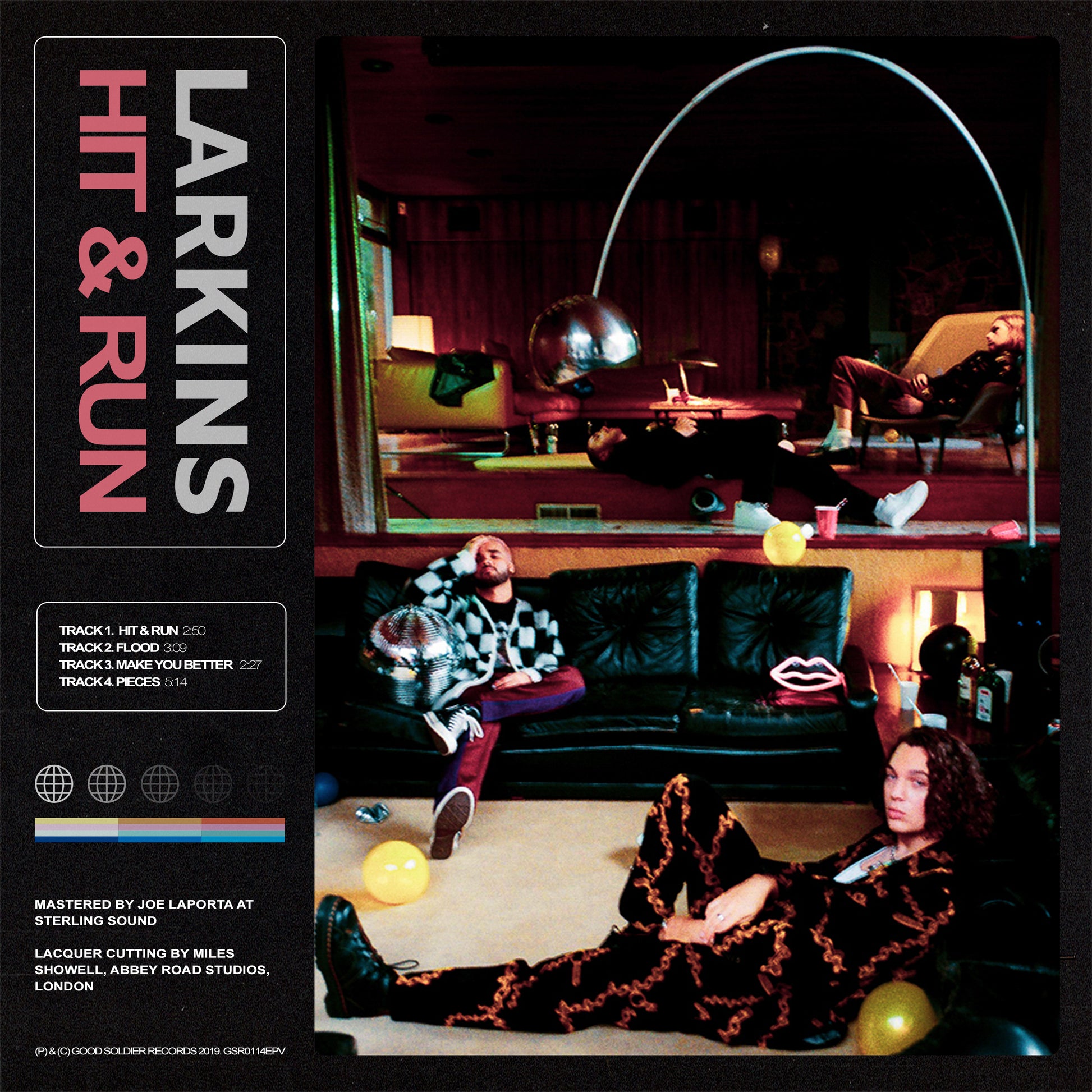 LARKINS - HIT AND RUN - 10" VINYL RECORD. LIMITED EDITION RECORD STORE DAY 2020 VINYL