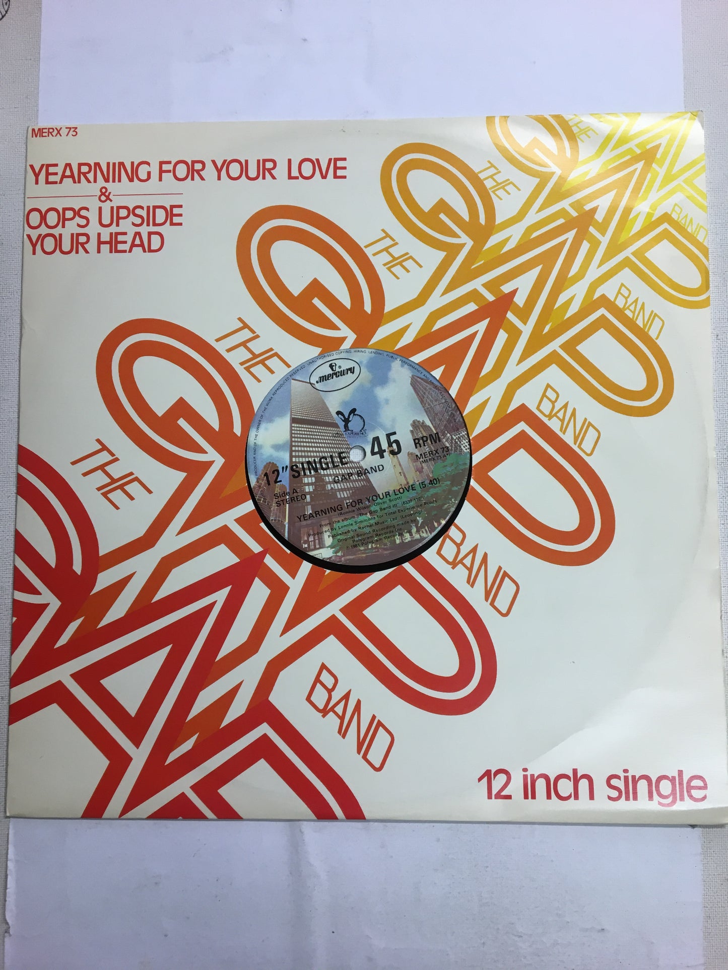 The GAP Band 12” Yearning For Your Love