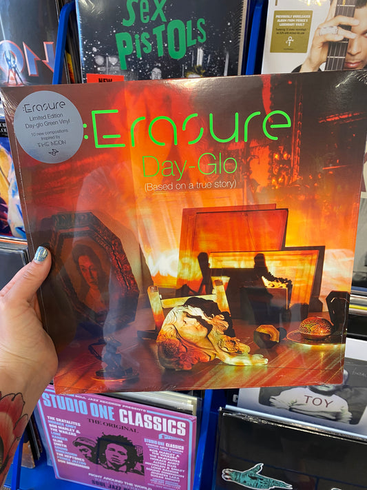 ERASURE: DAY-GLO (BASED ON A TRUE STORY) 1LP DAY-GLO GREEN VINYL RECORD (12.08.22)