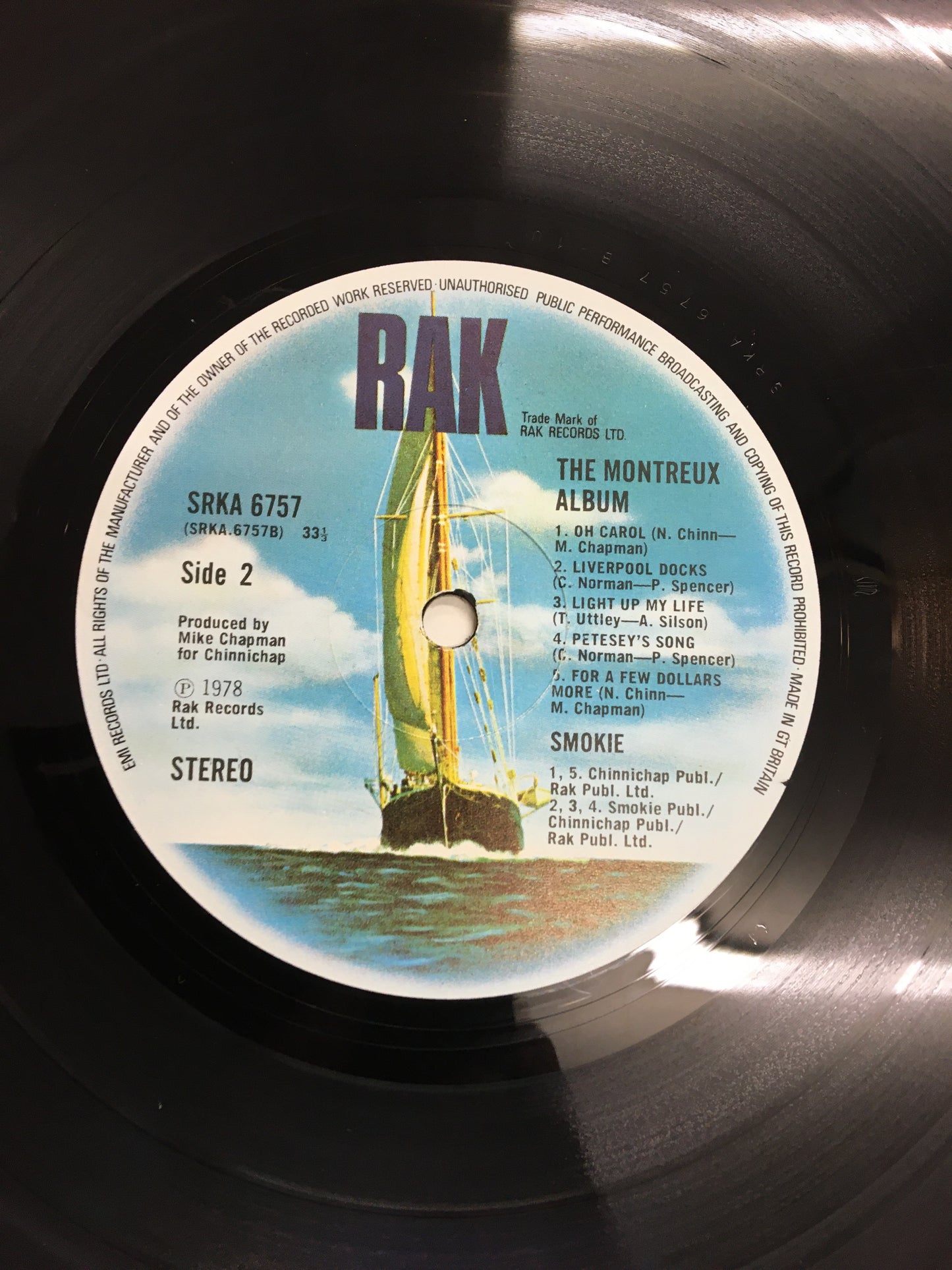 SMOKEY LP ; THE MONTREUX ALBUM