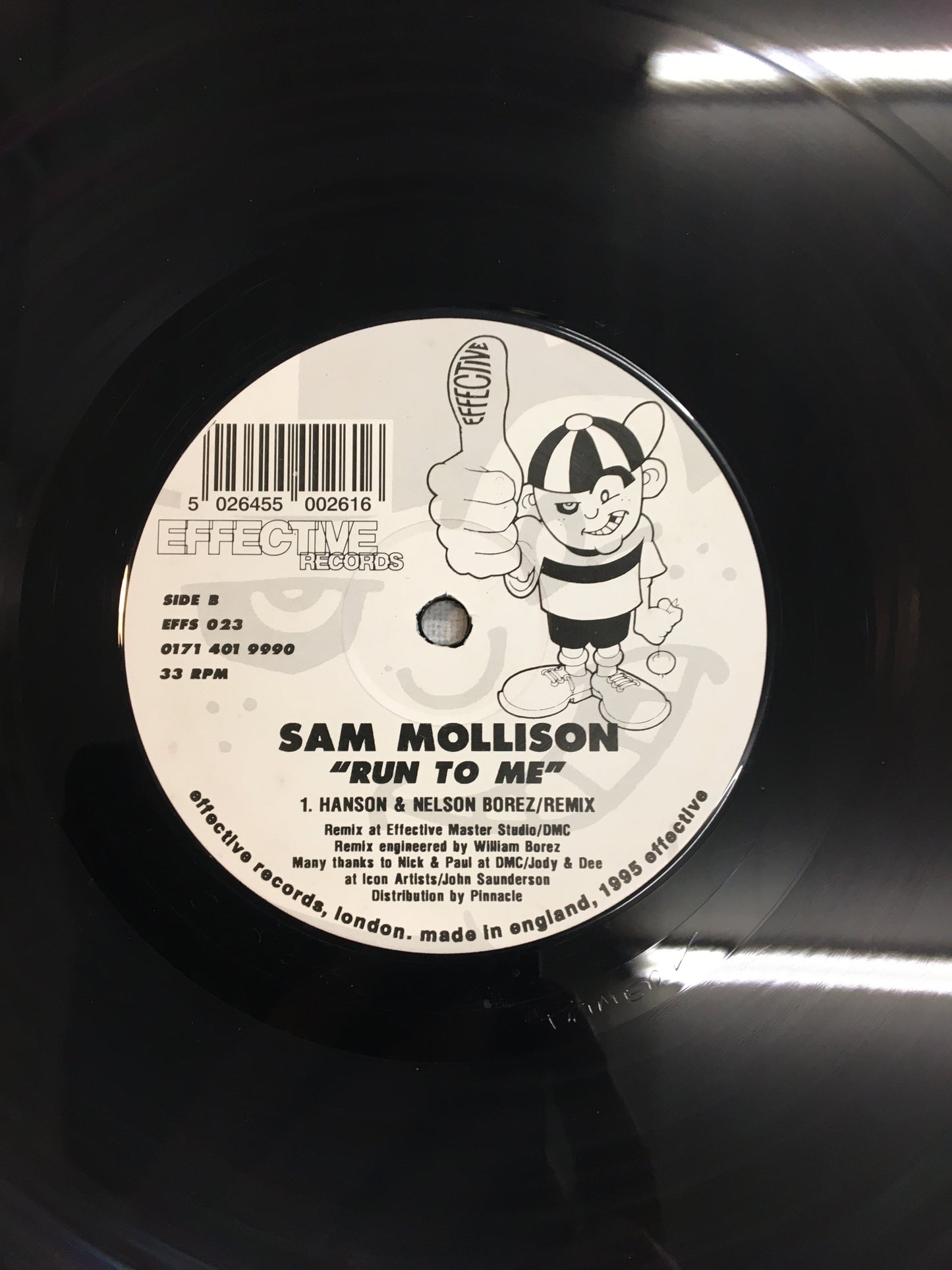 SAM MOLLISON 12” ; RUN TO ME