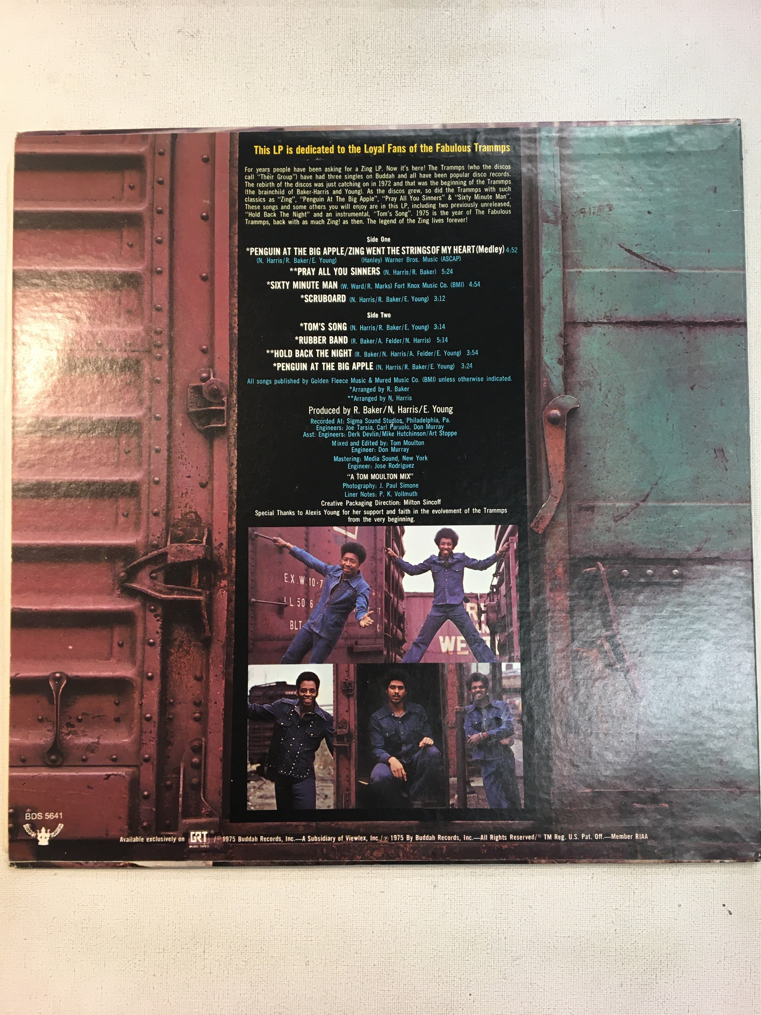 The TRAMMPS LP THE LEGENDARY “ZING” ALBUM – Grind and Groove Records