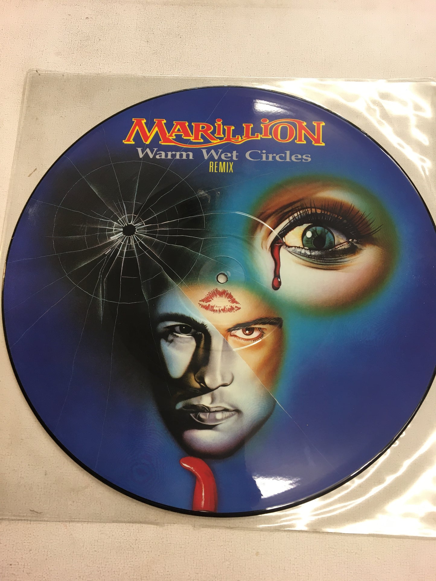 MARILLION 12” picture disc; WARM WET CIRCLES