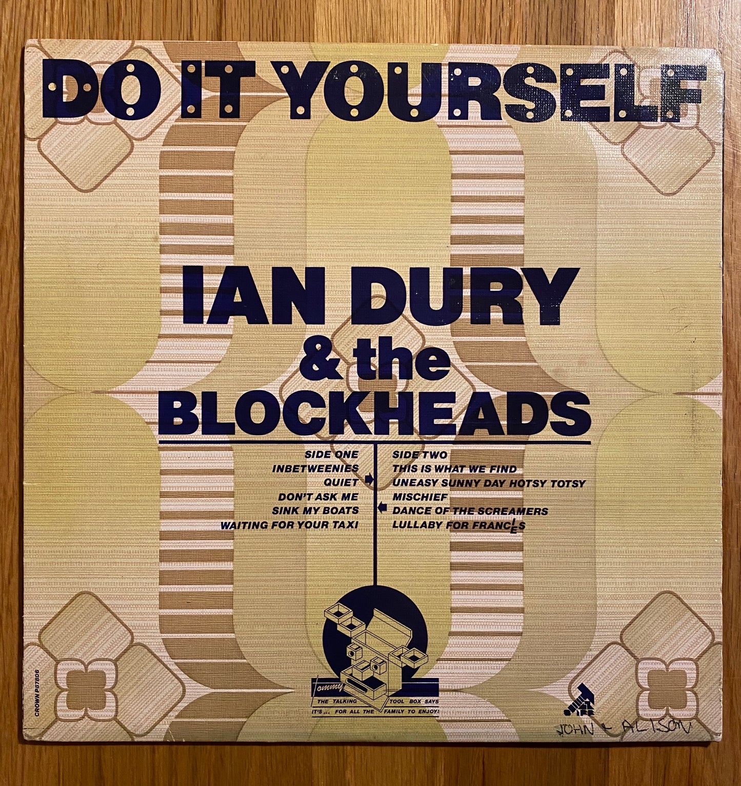 IAN DURY AND THE BLOCKHEADS - DO IT YOURSELF 1LP 1ST PRESS VINTAGE VINYL