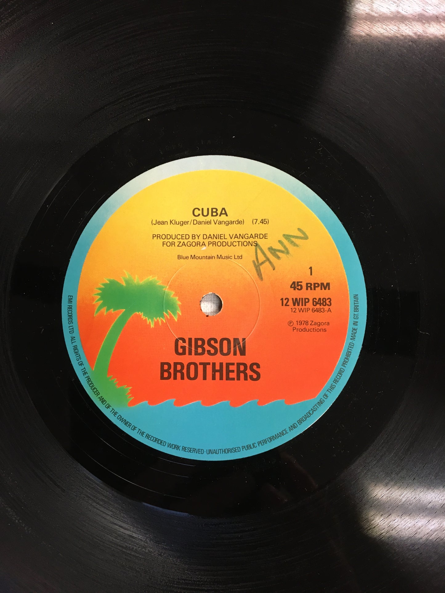 Gibson Brothers 12” CUBA ( Disco )
