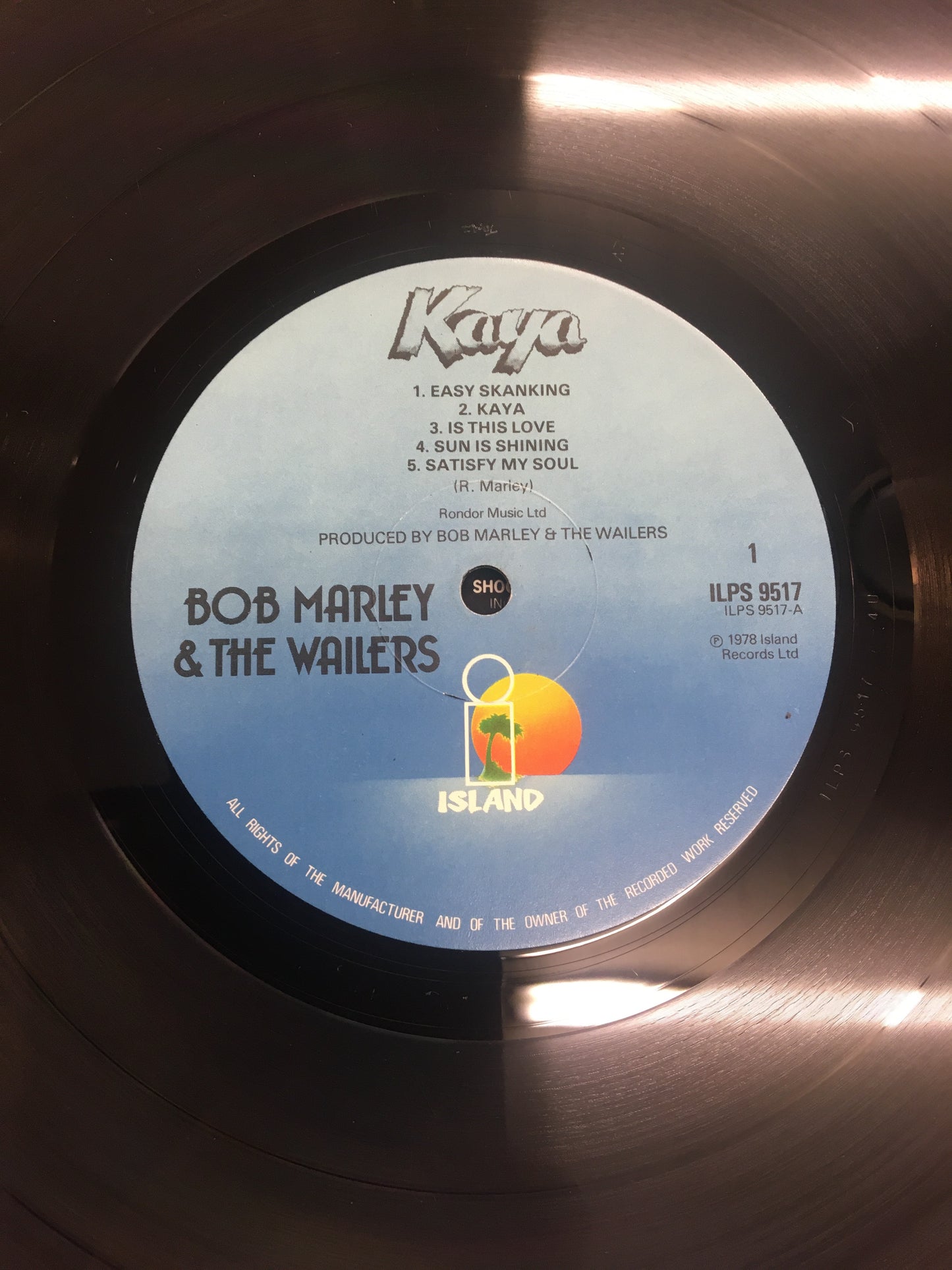 BOB MARLEY & THE WAILERS LP ; KAYA