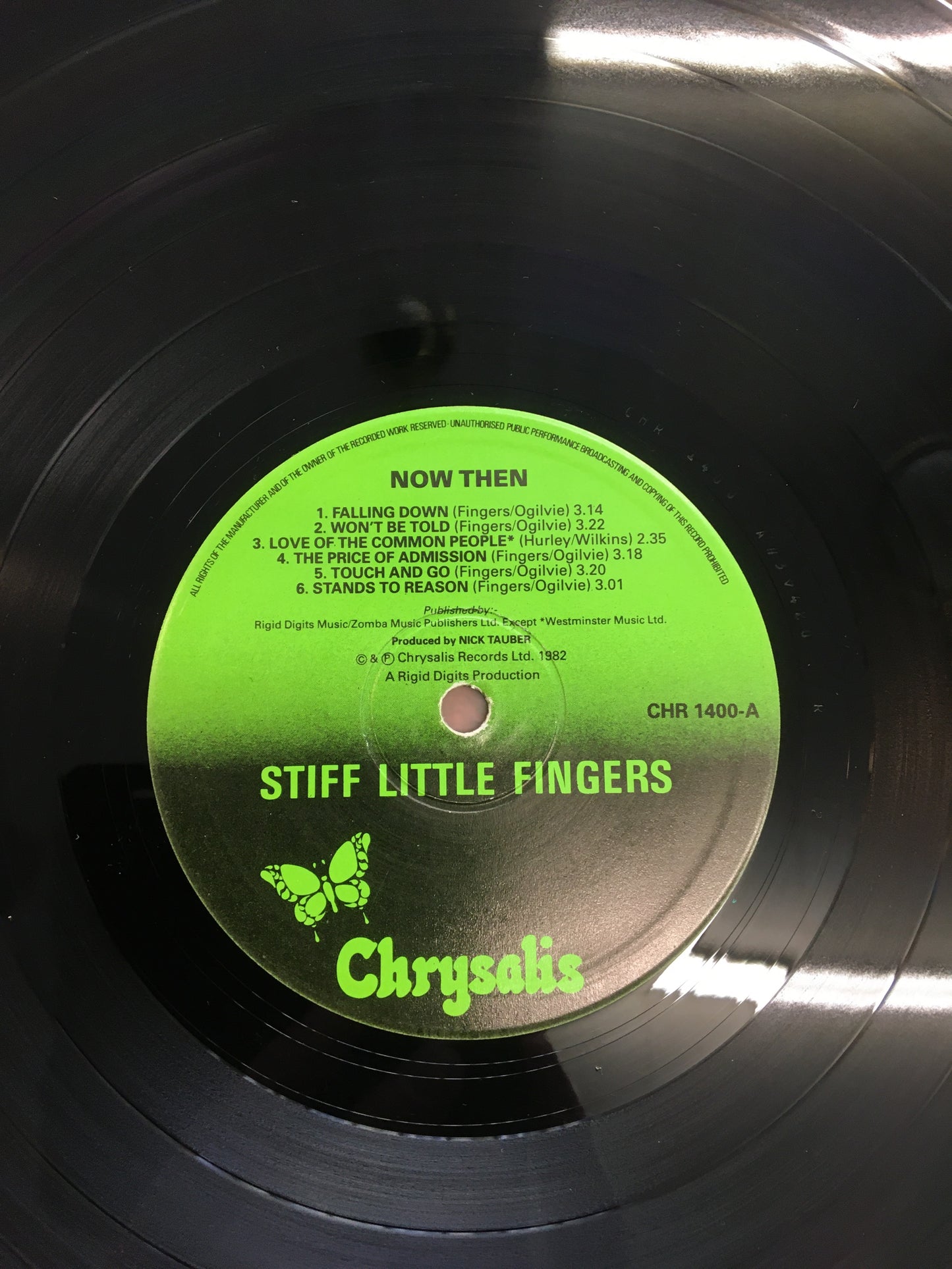 STIFF LITTLE FINGERS LP ; NOW THEN