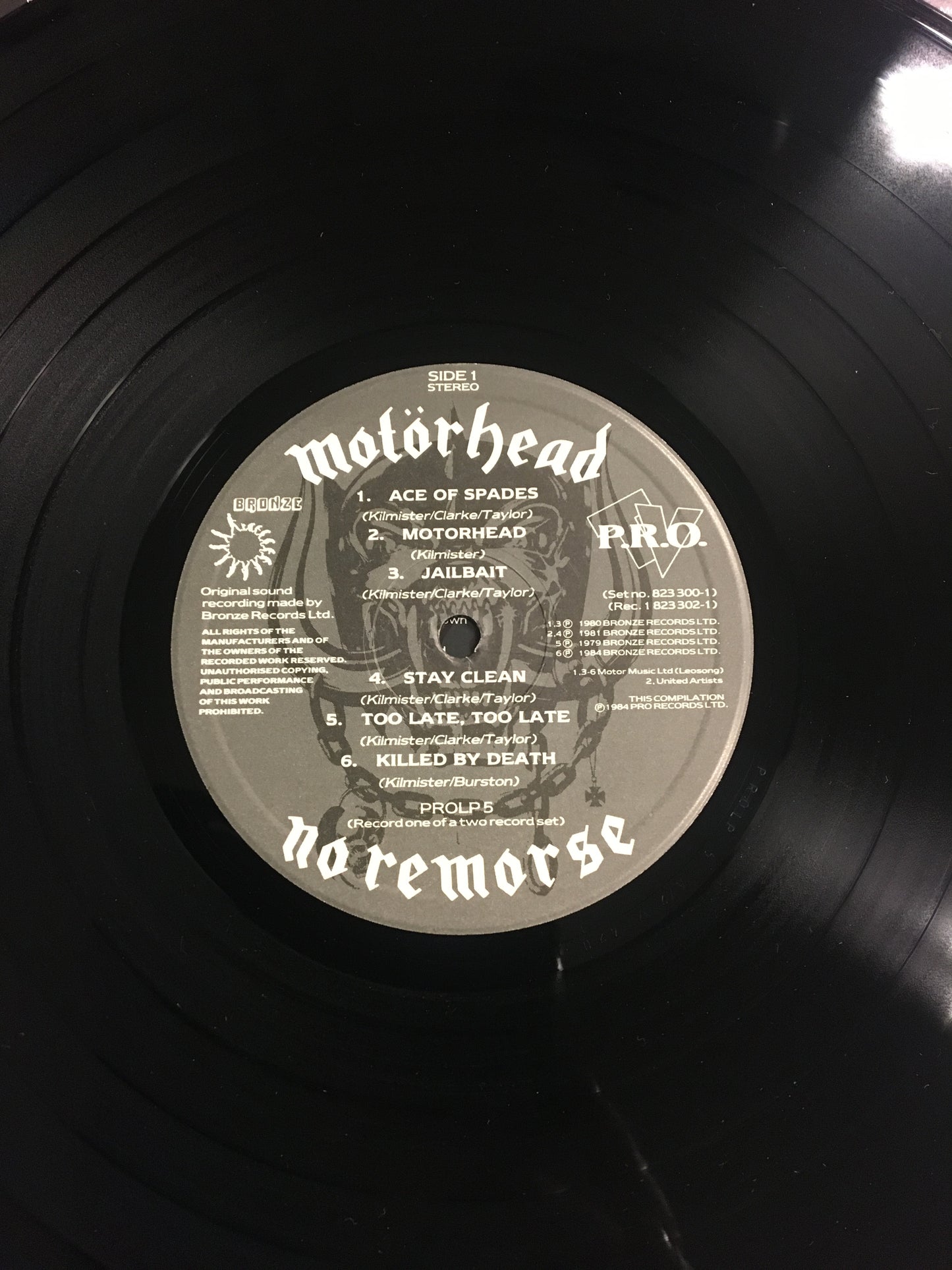 MOTORHEAD LP NO REMORSE
