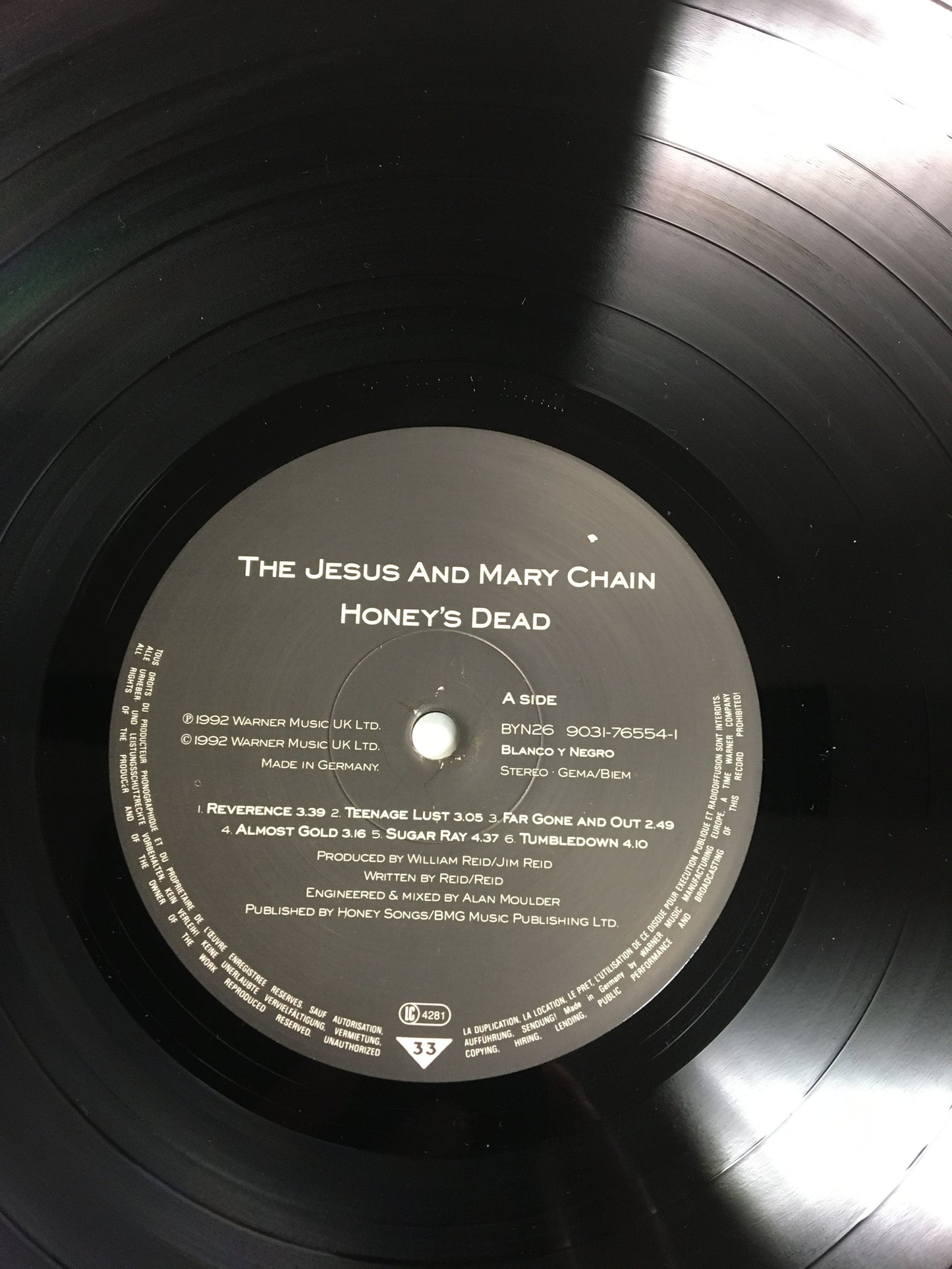The Jesus And Mary Chain lp Honey’s Dead