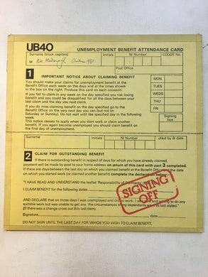UB40 LP + 12” ; SIGNING OFF