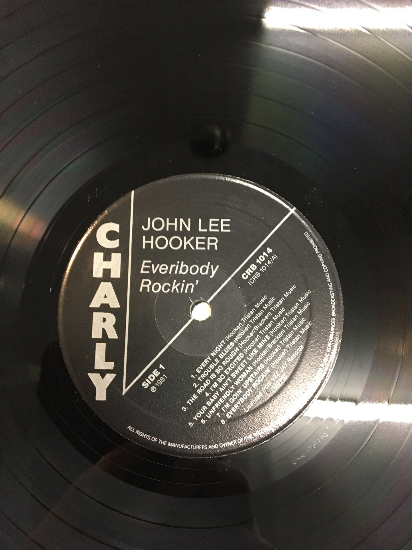 JOHN LEE HOOKER LP ; EVERYBODY ROCKIN’