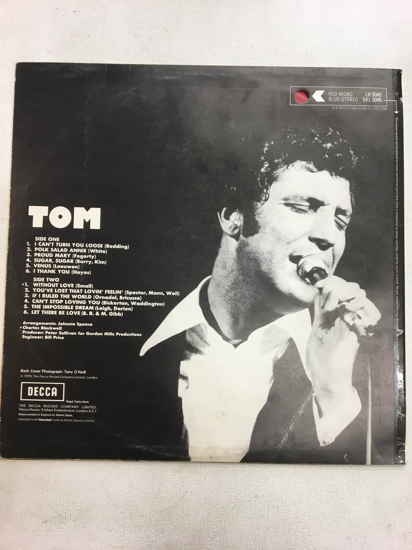 TOM JONES LP ; TOM