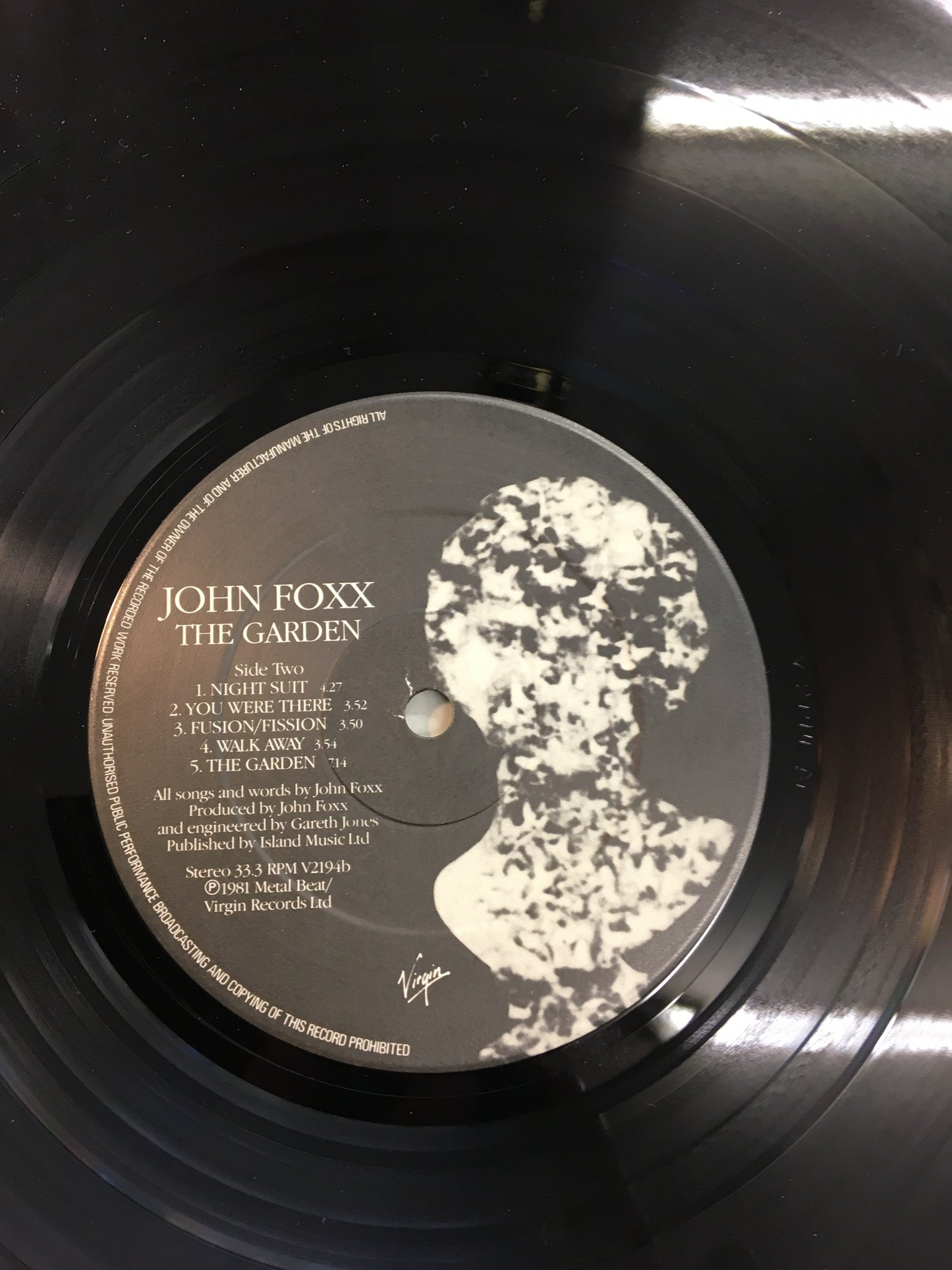 JOHN FOXX LP ; THE GARDEN