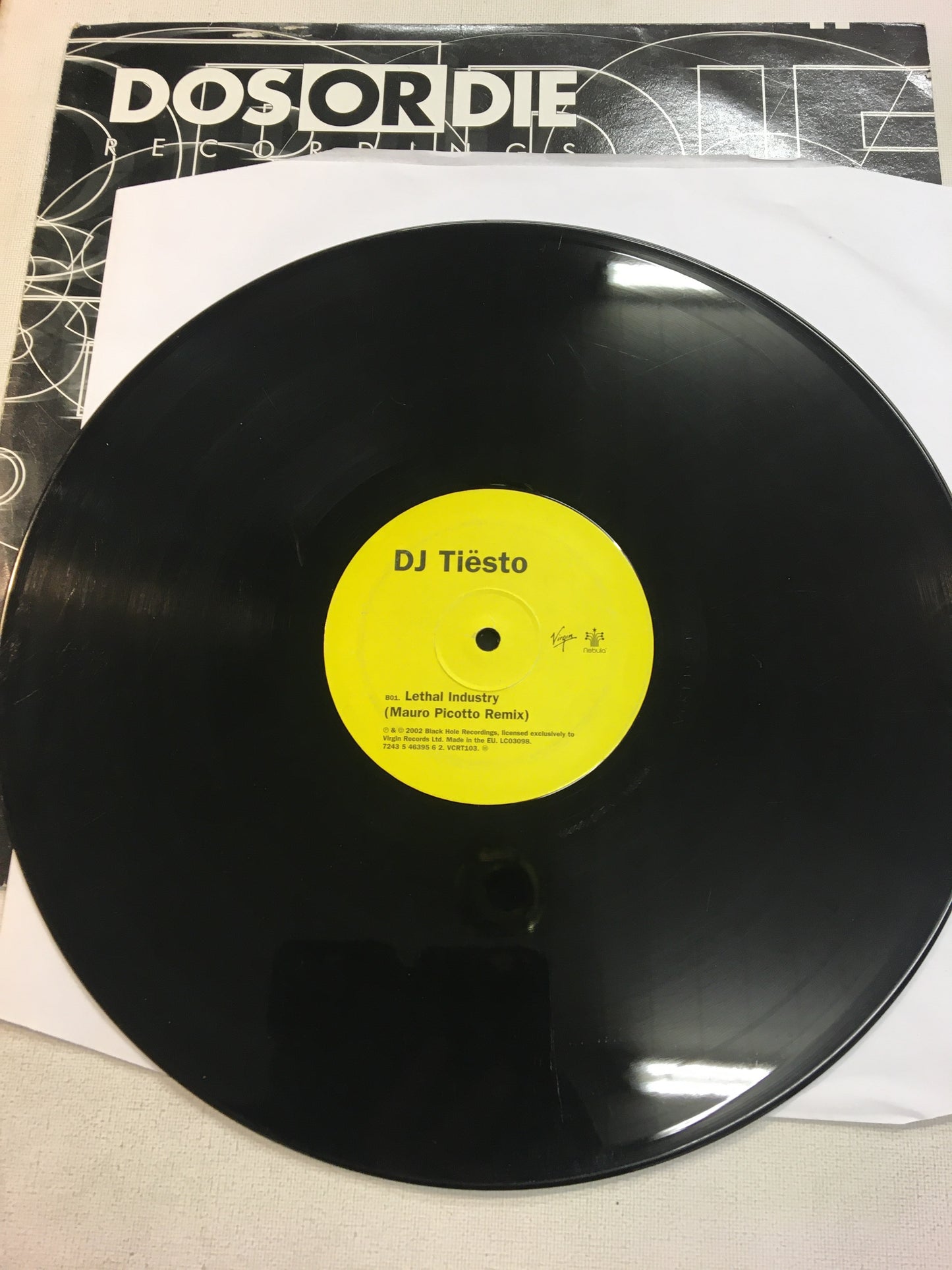 DJ Tiesto 12” ; LETHAL INDUSTRY