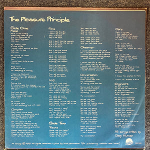 GARY NUMAN: THE PLEASURE PRINCIPLE 1LP VINYL RECORD (1979)