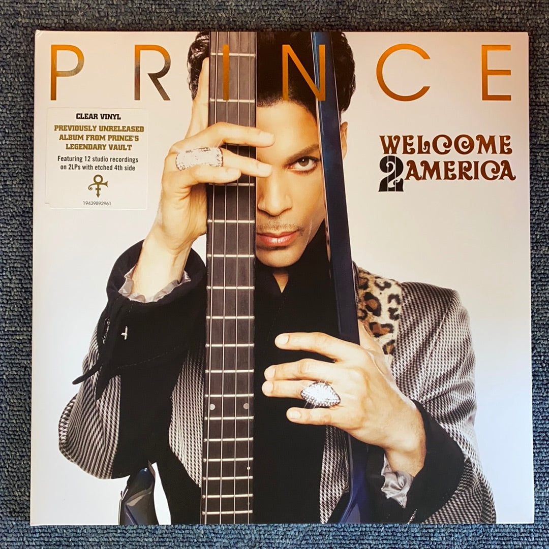 PRINCE: WELCOME 2 AMERICA 2LP CLEAR VINYL RECORD (30.07.21)