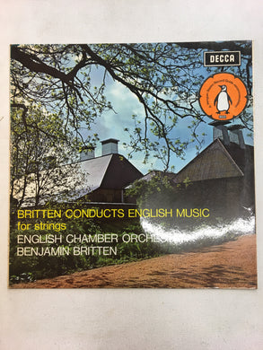 BENJAMIN BRITTEN LP ; CONDUCTS ENGLISH MUSIC