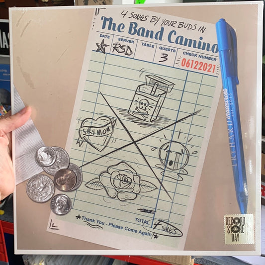 THE BAND CAMINO: 4 SONGS BY YOUR BUDS IN THE BAND CAMINO - 12" COLOUR MILKY CLEAR VINYL RECORD - RSD21 (12.06.21)