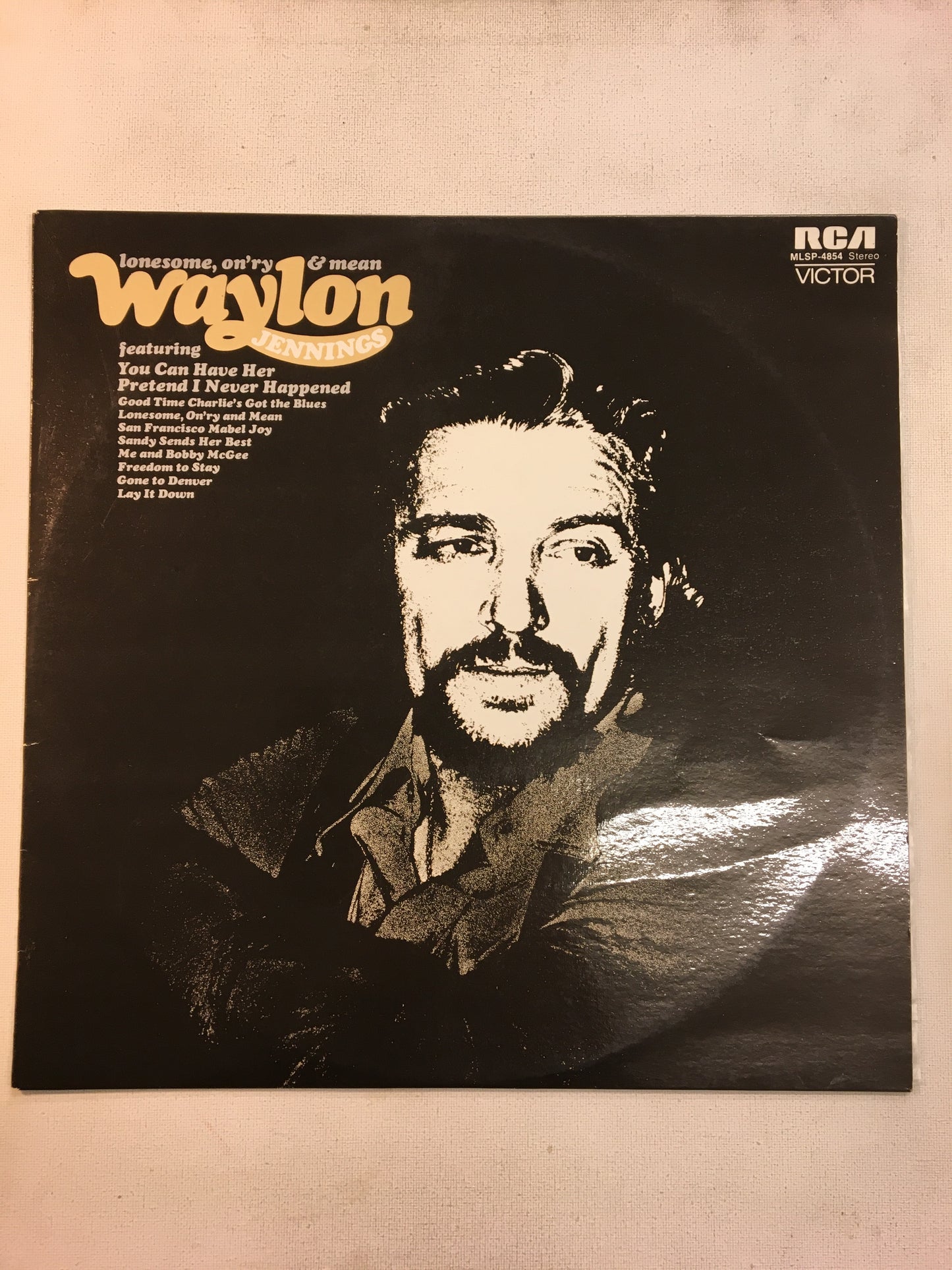 WAYLON JENNINGS LP ; LONESOME , ON’RY & MEAN